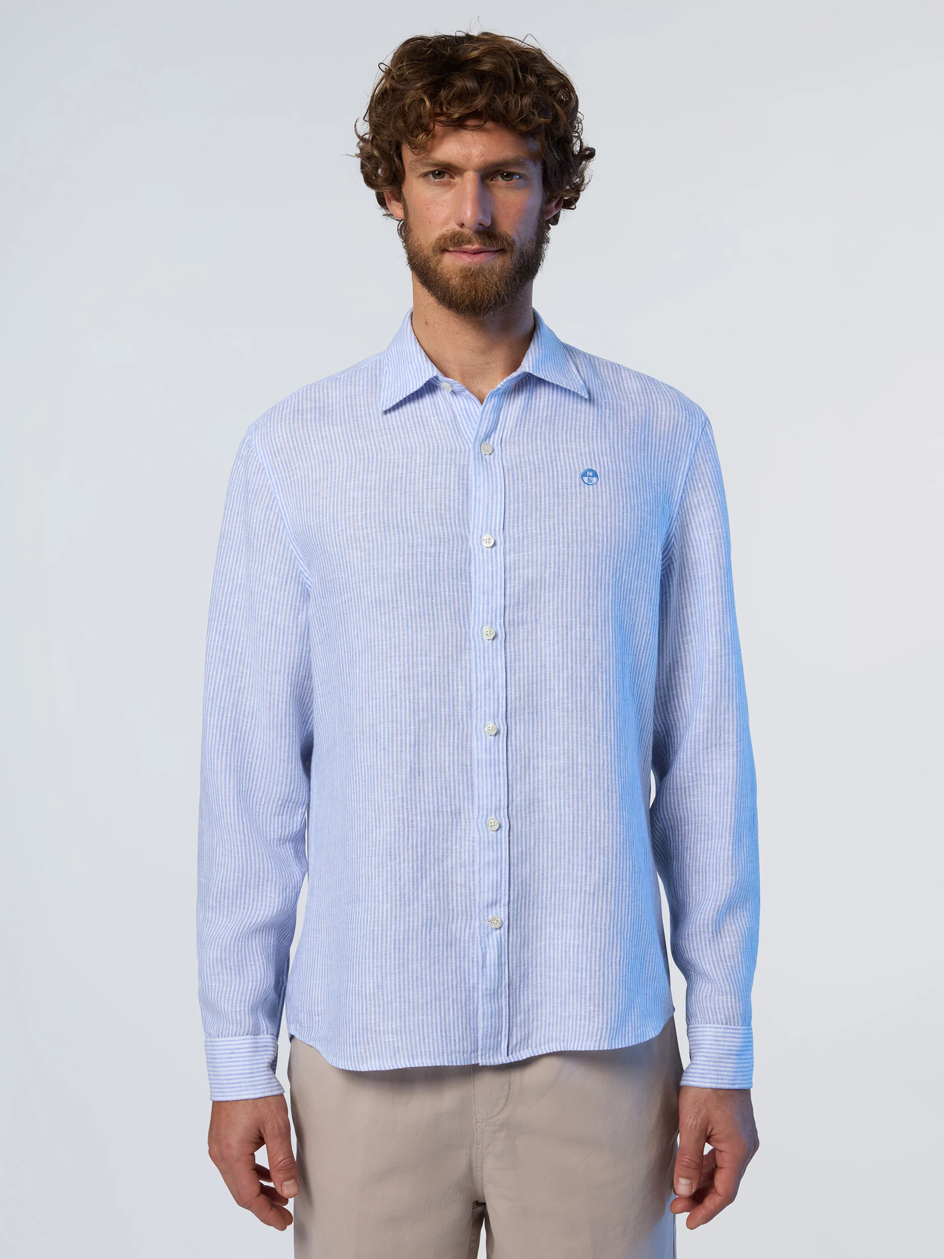 Striped linen shirt