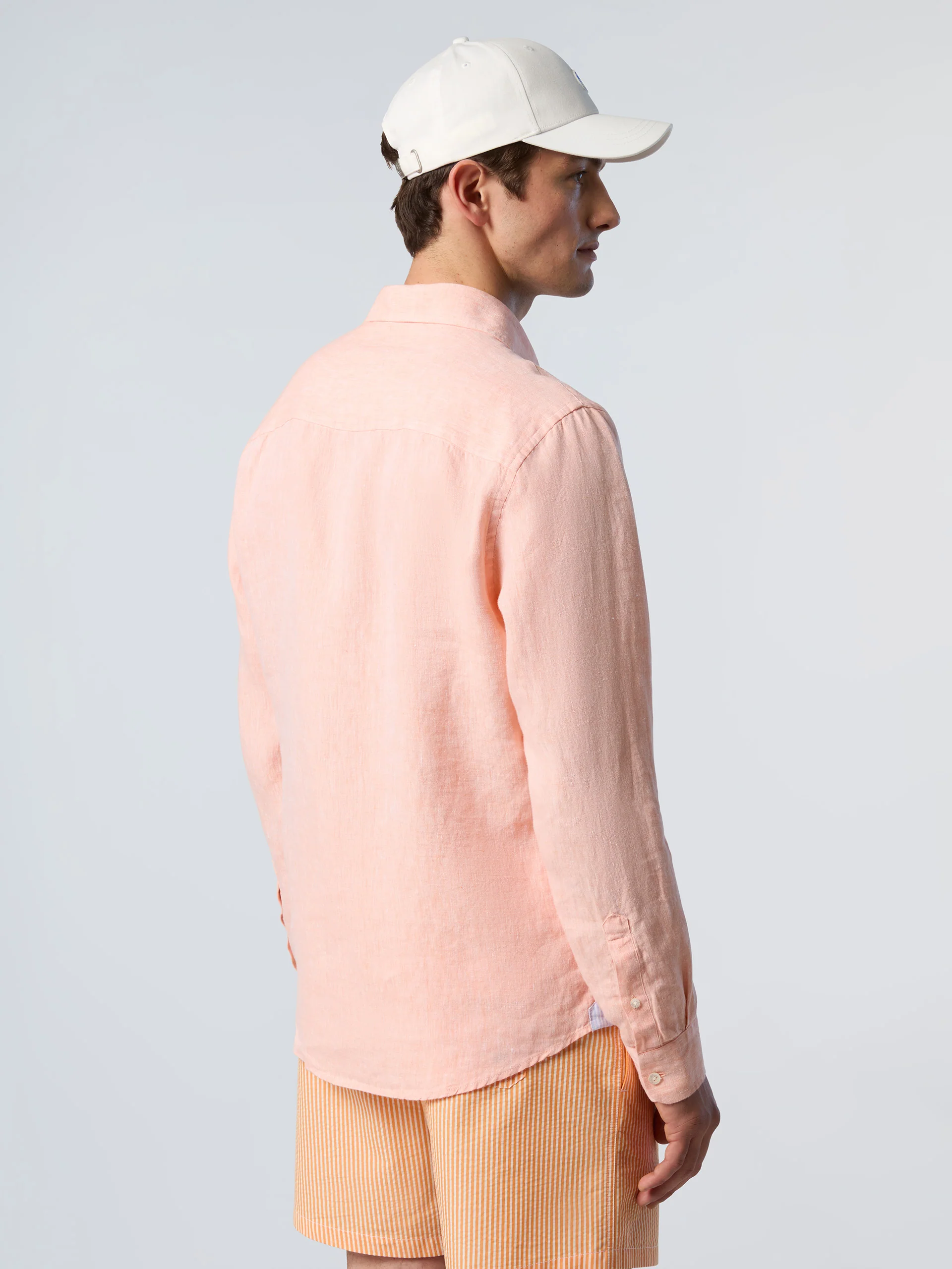 Linen shirt with embroidered logo - Image 34