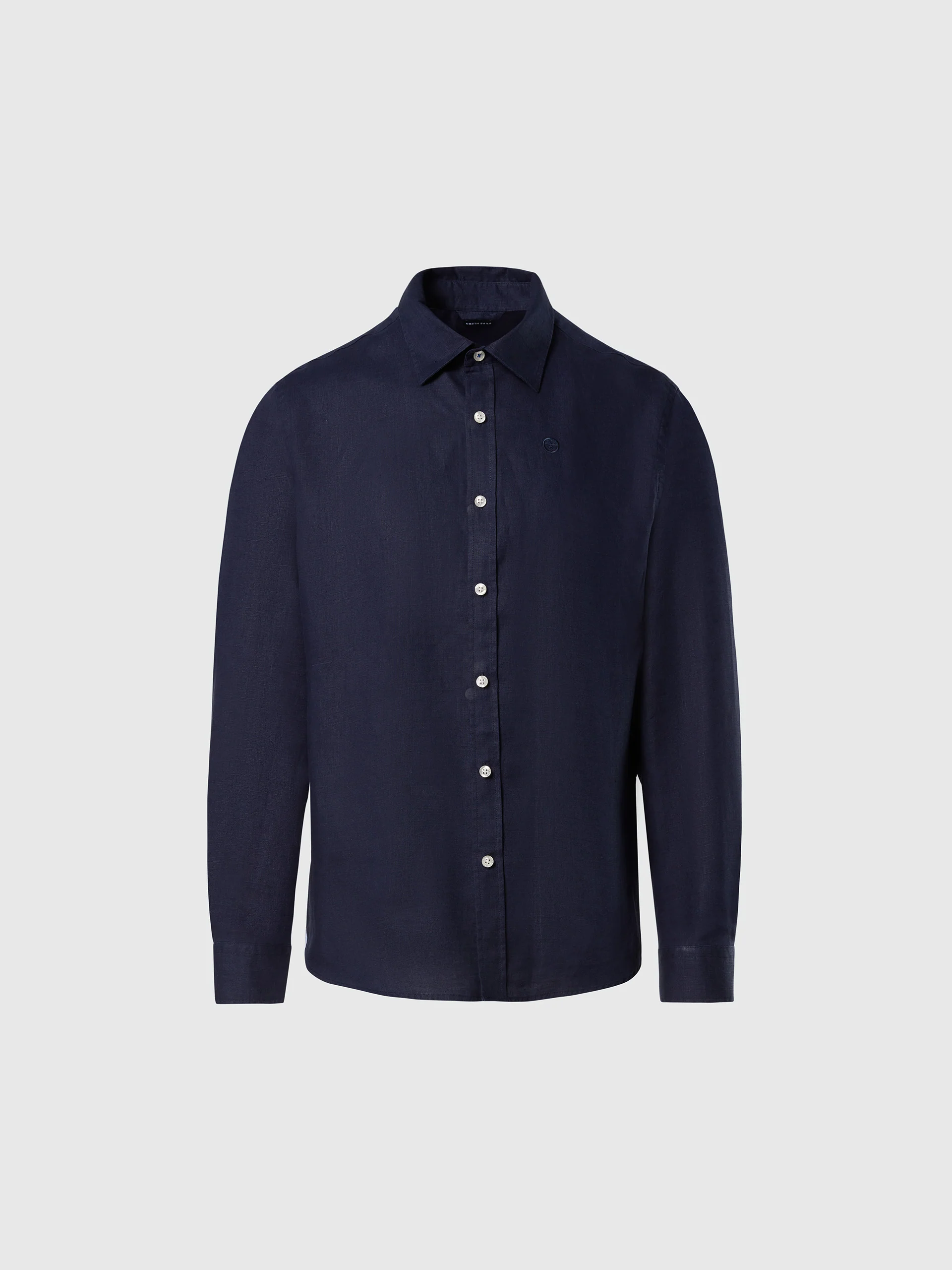 Linen shirt with embroidered logo - Image 50