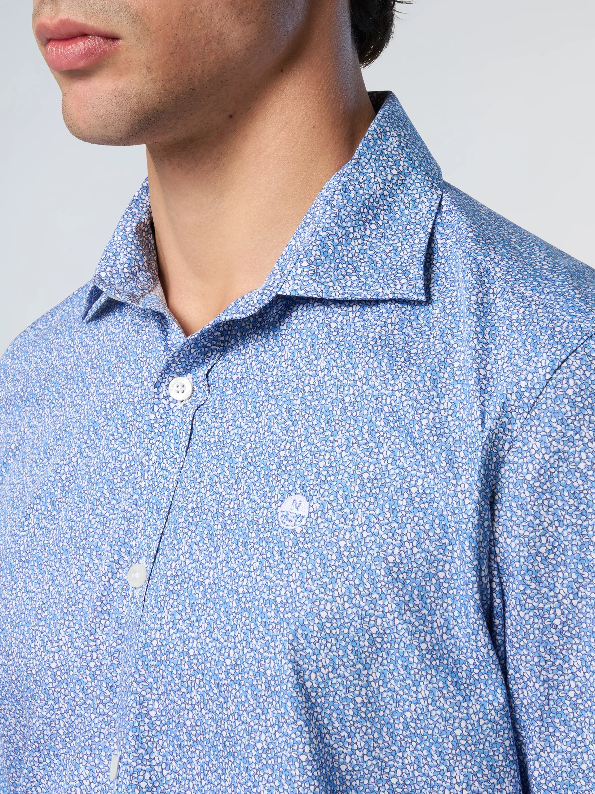 Patterned poplin shirt - Image 6