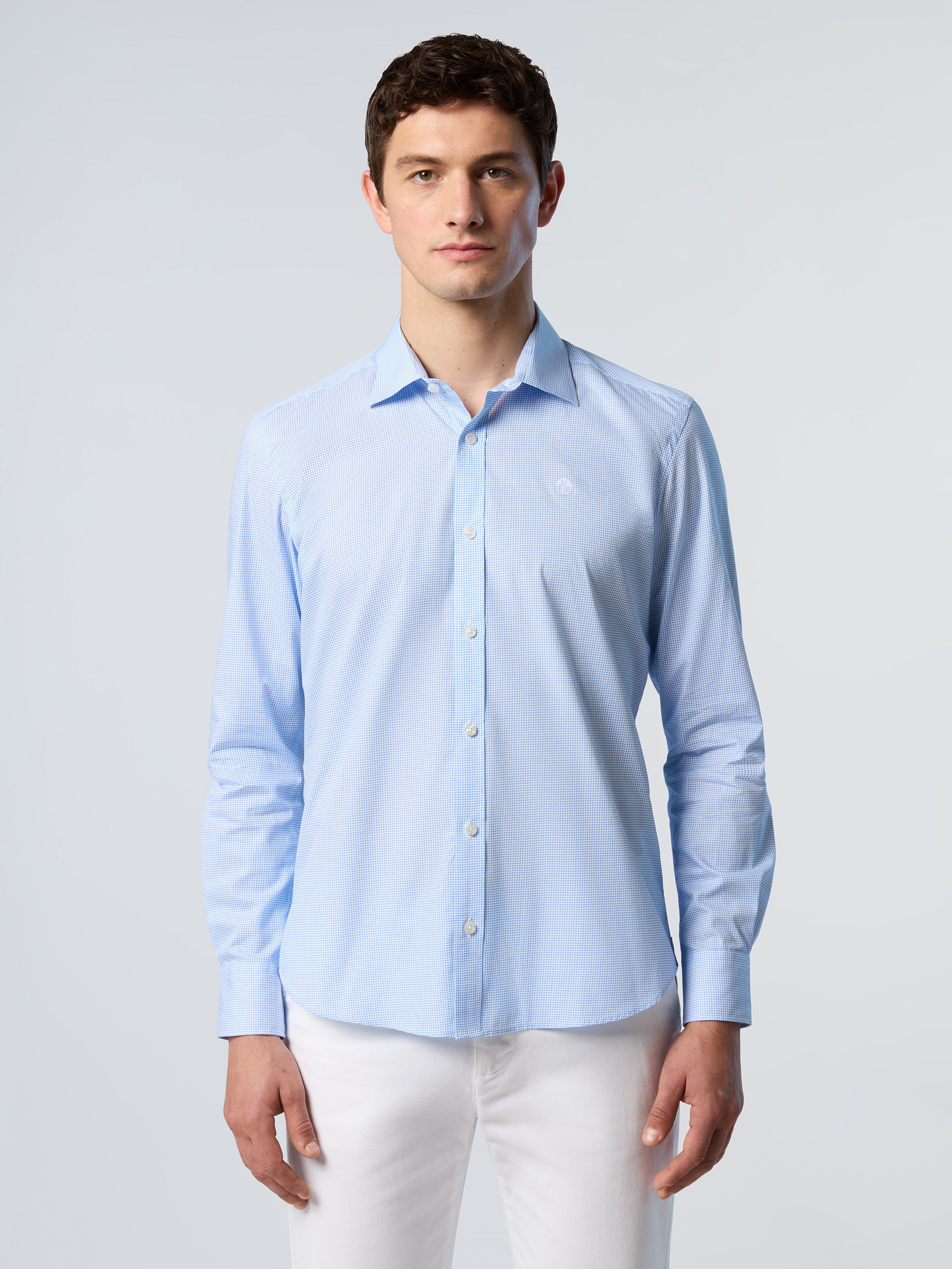 Patterned poplin shirt - Image 7