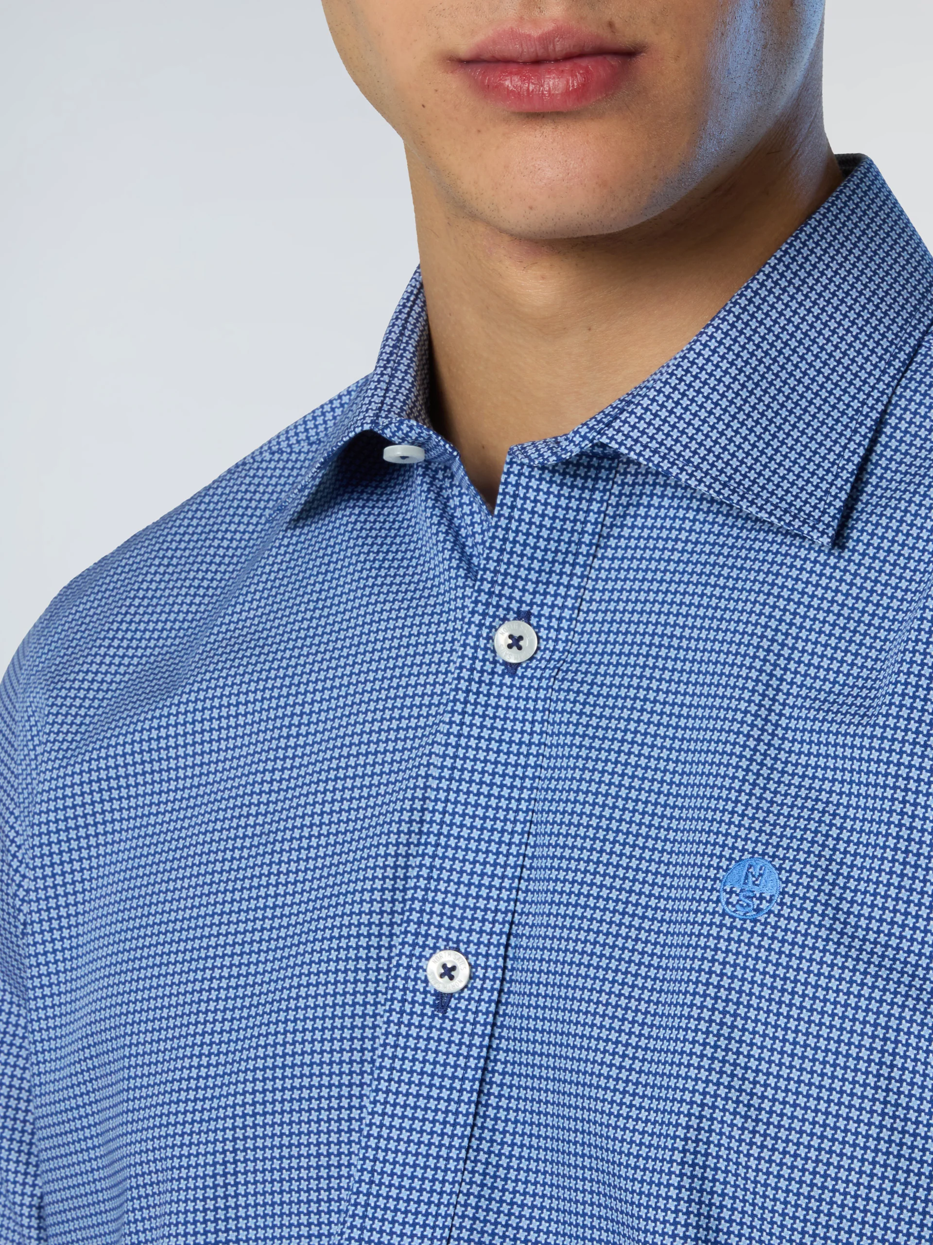 Patterned poplin shirt - Image 12