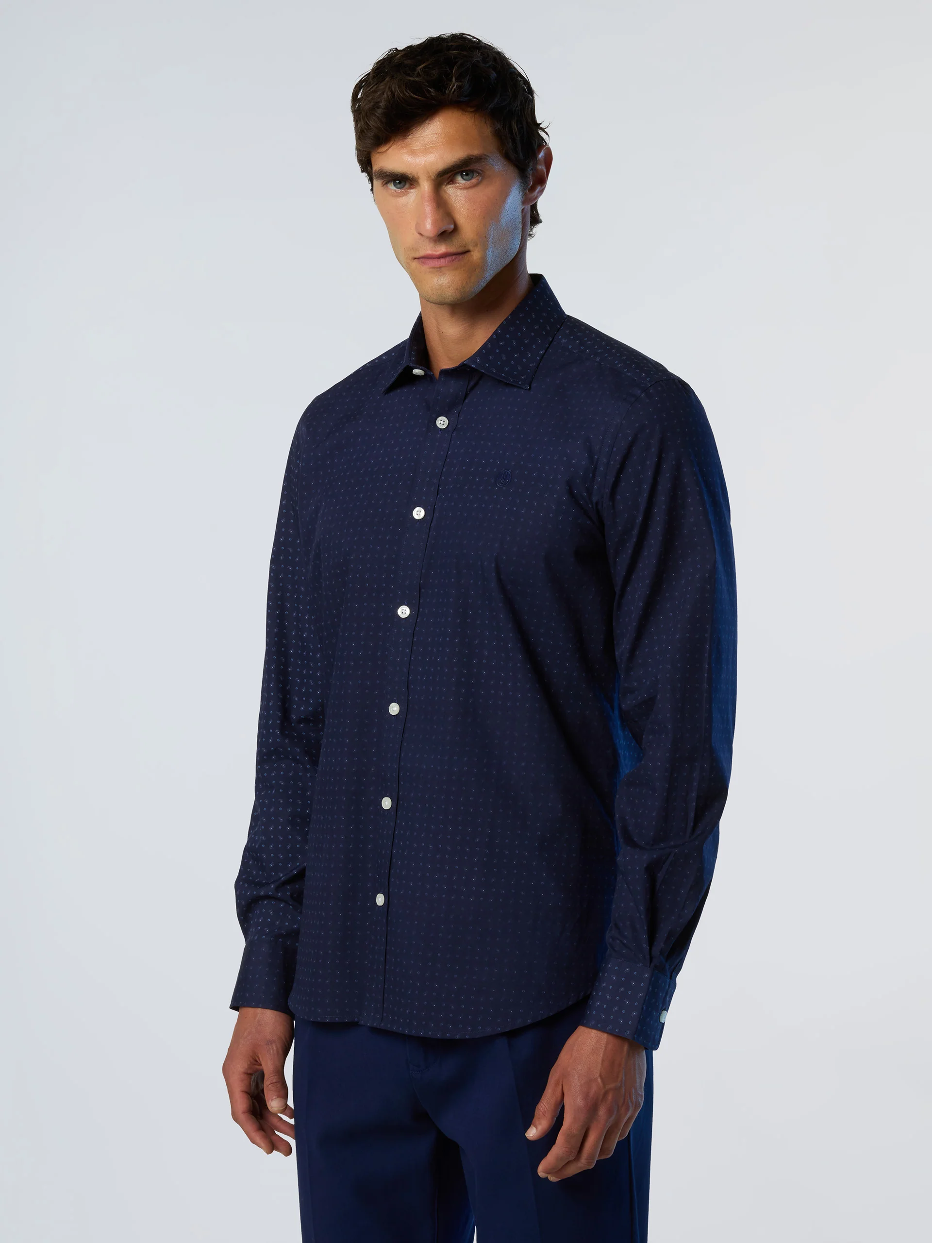 Patterned poplin shirt - Image 13