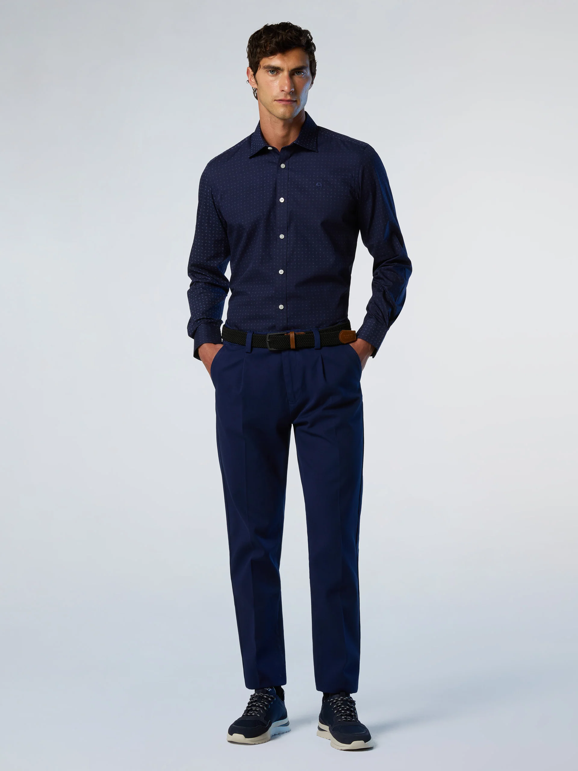 Patterned poplin shirt - Image 17