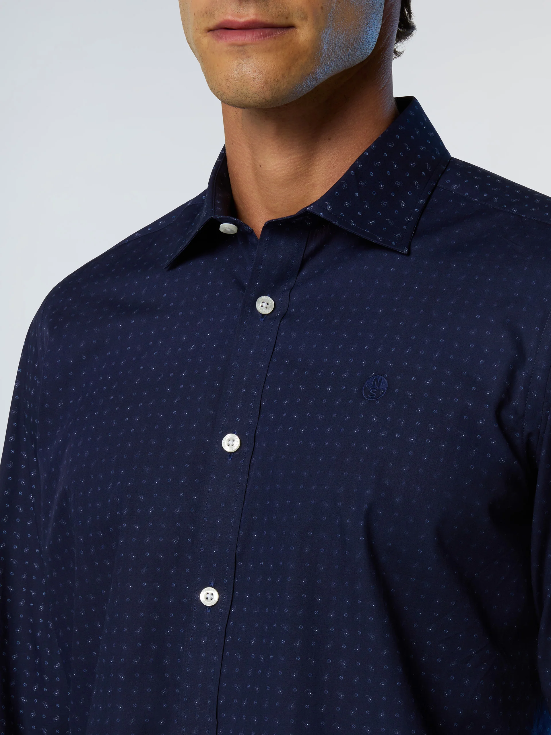 Patterned poplin shirt - Image 18