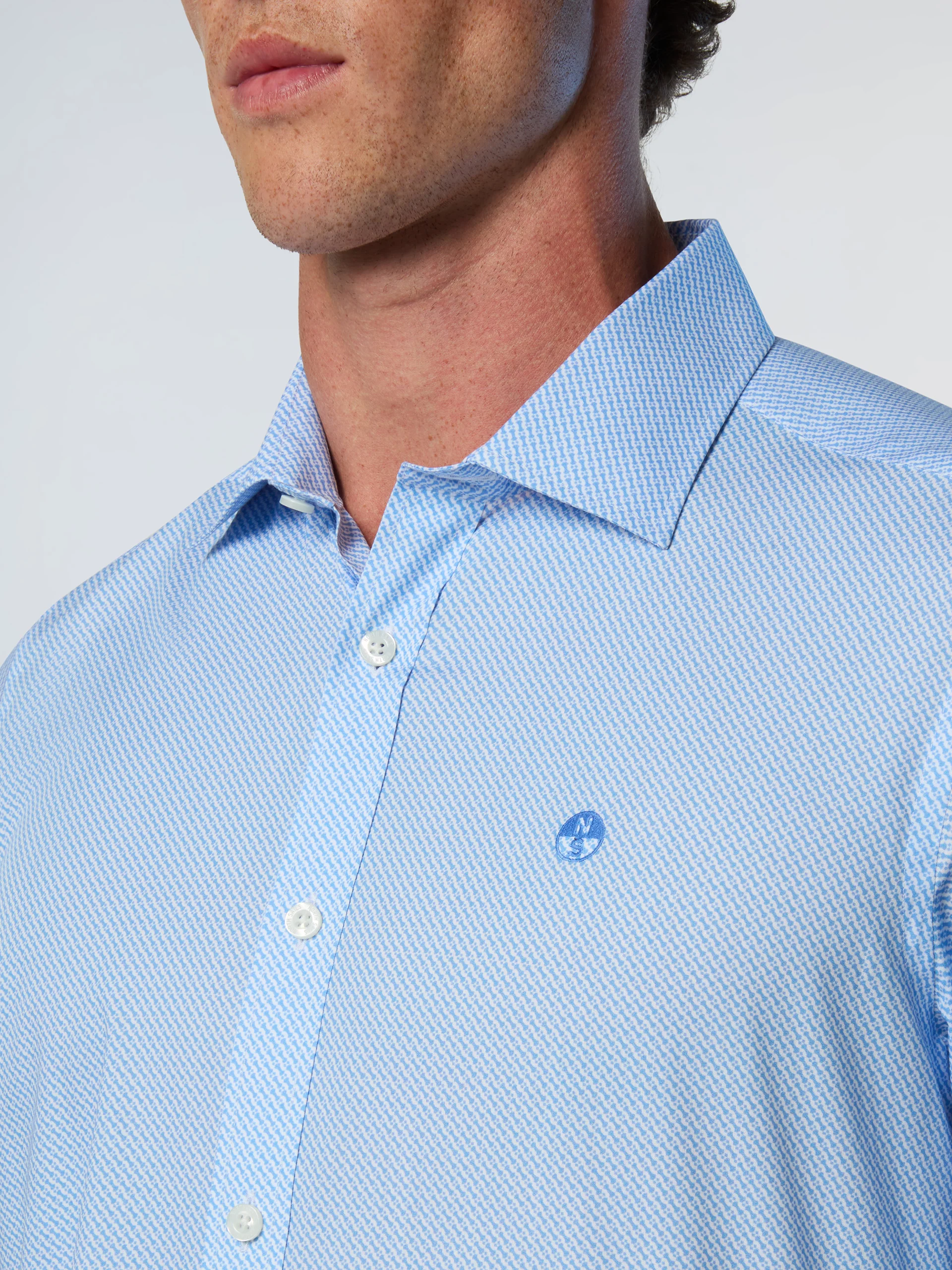 Patterned poplin shirt - Image 6
