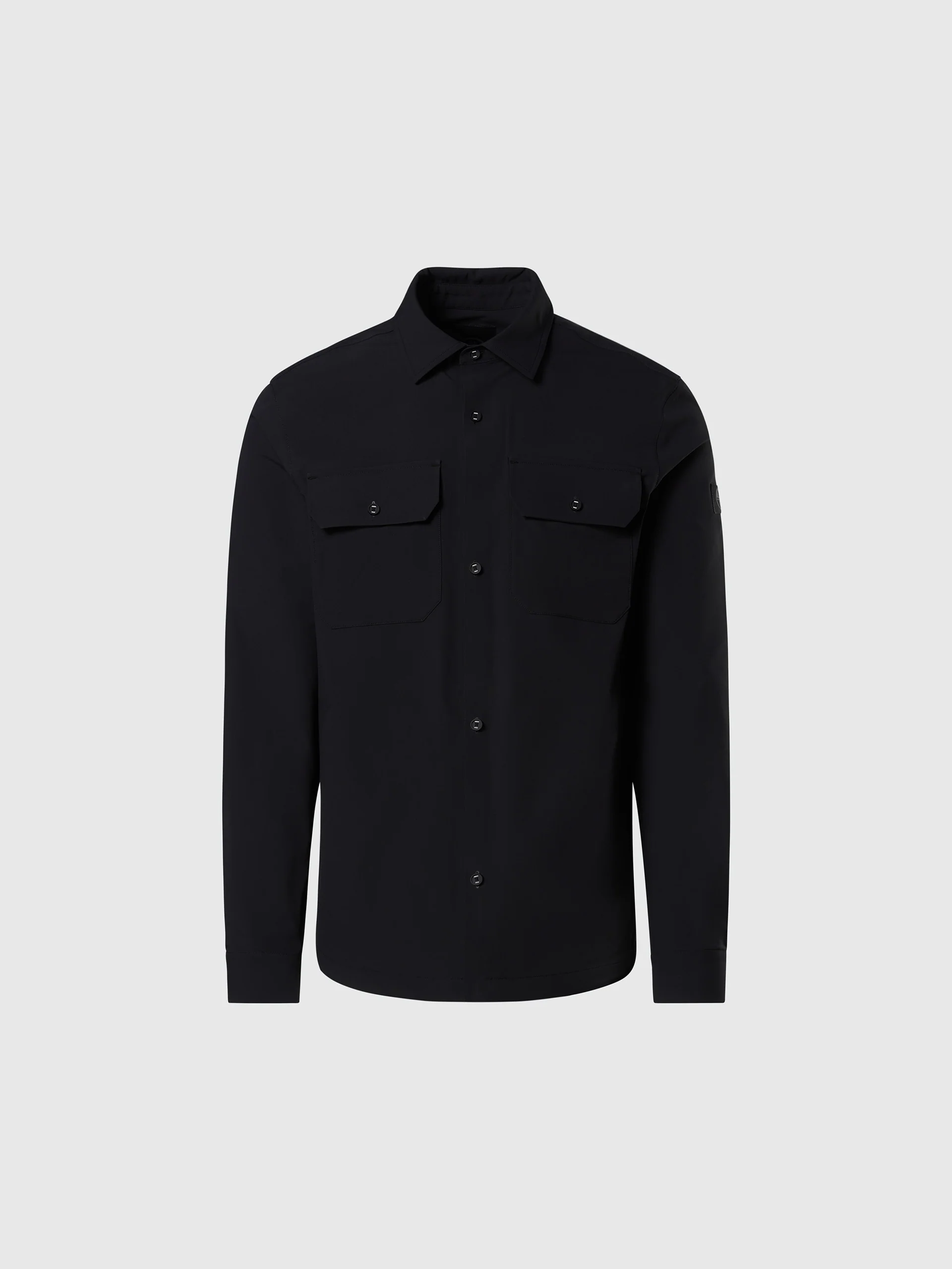 Tech piqué overshirt - Image 3
