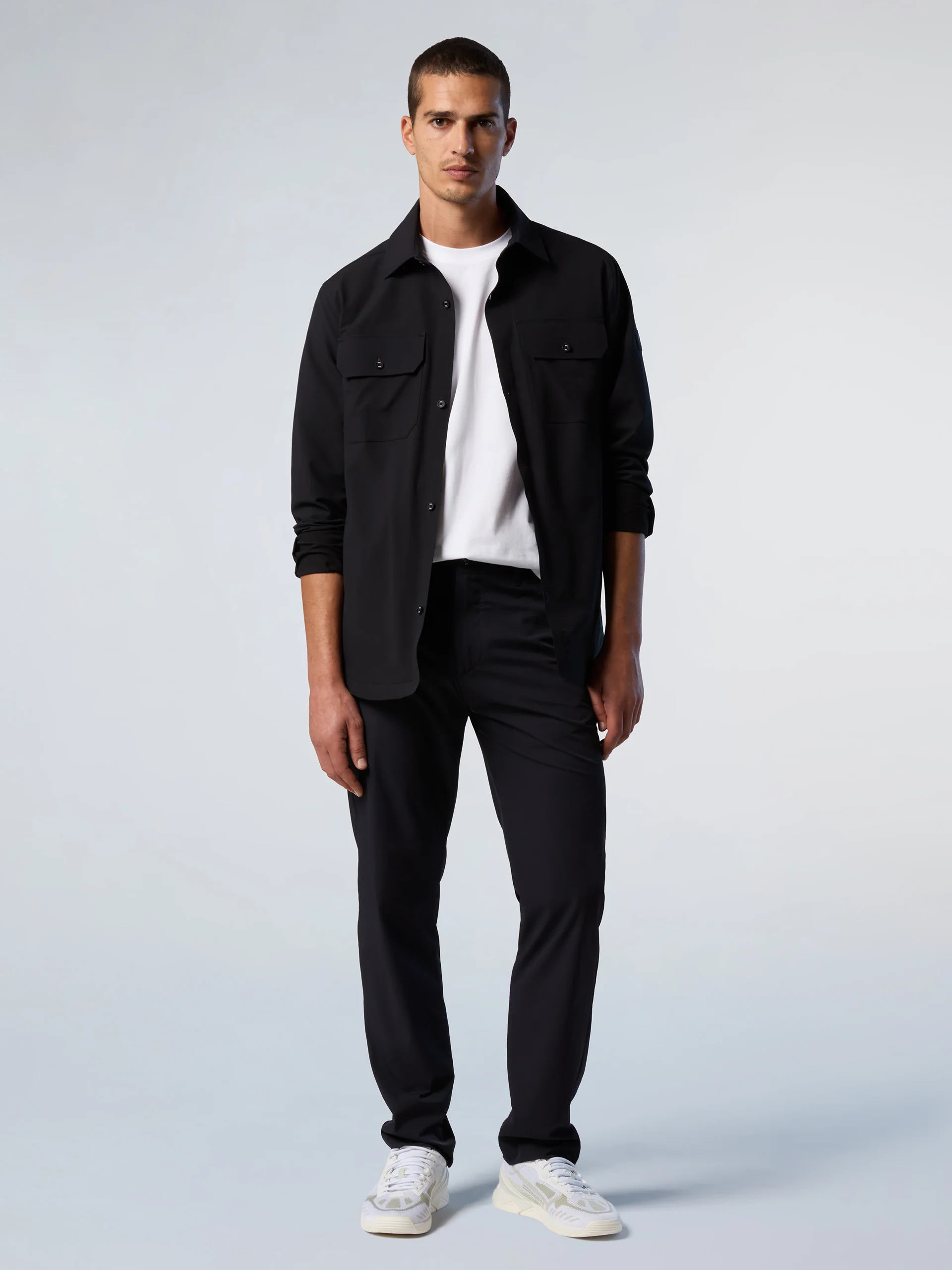 Tech piqué overshirt - Image 4