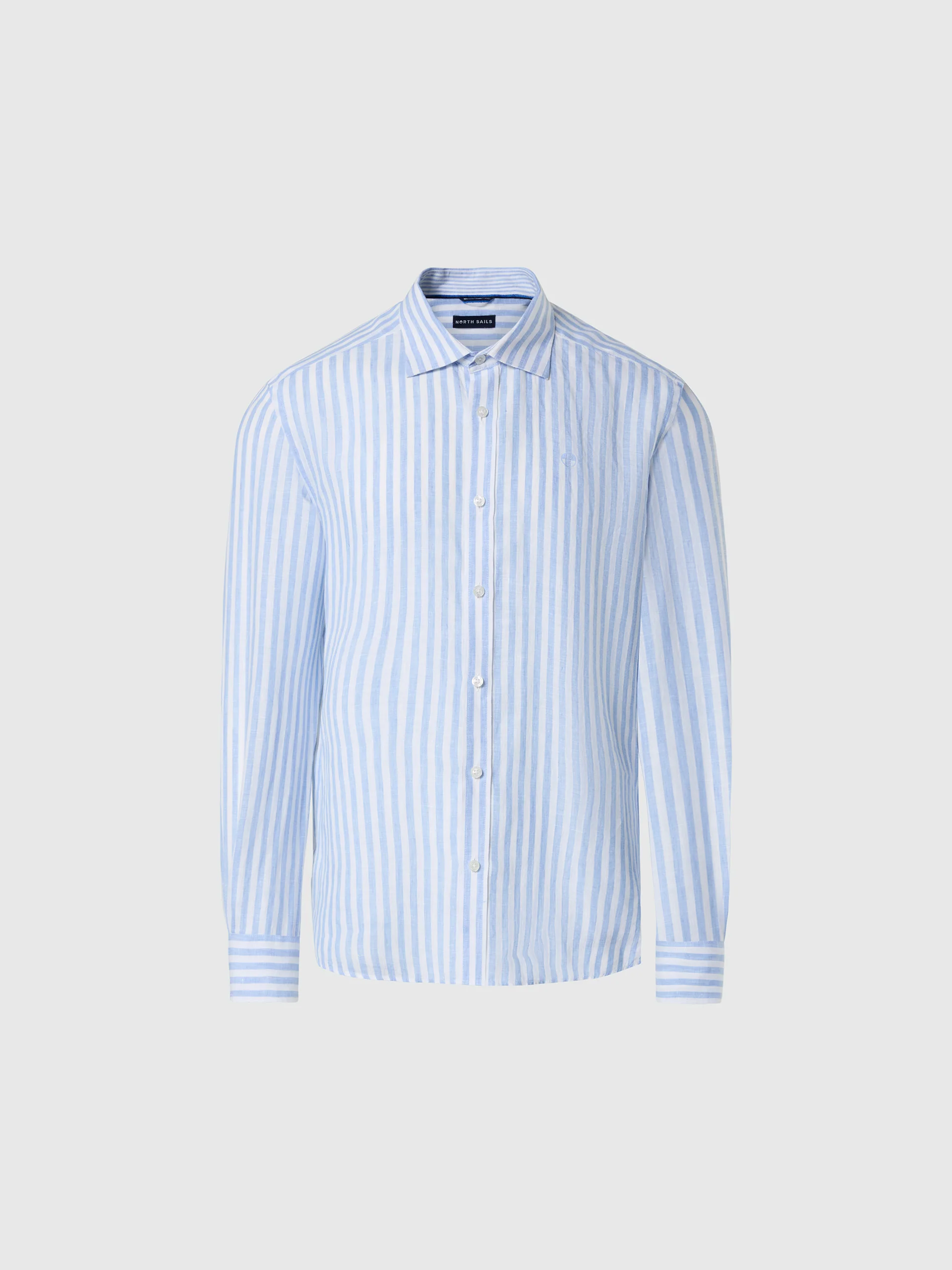 Wide stripe linen shirt - Image 3