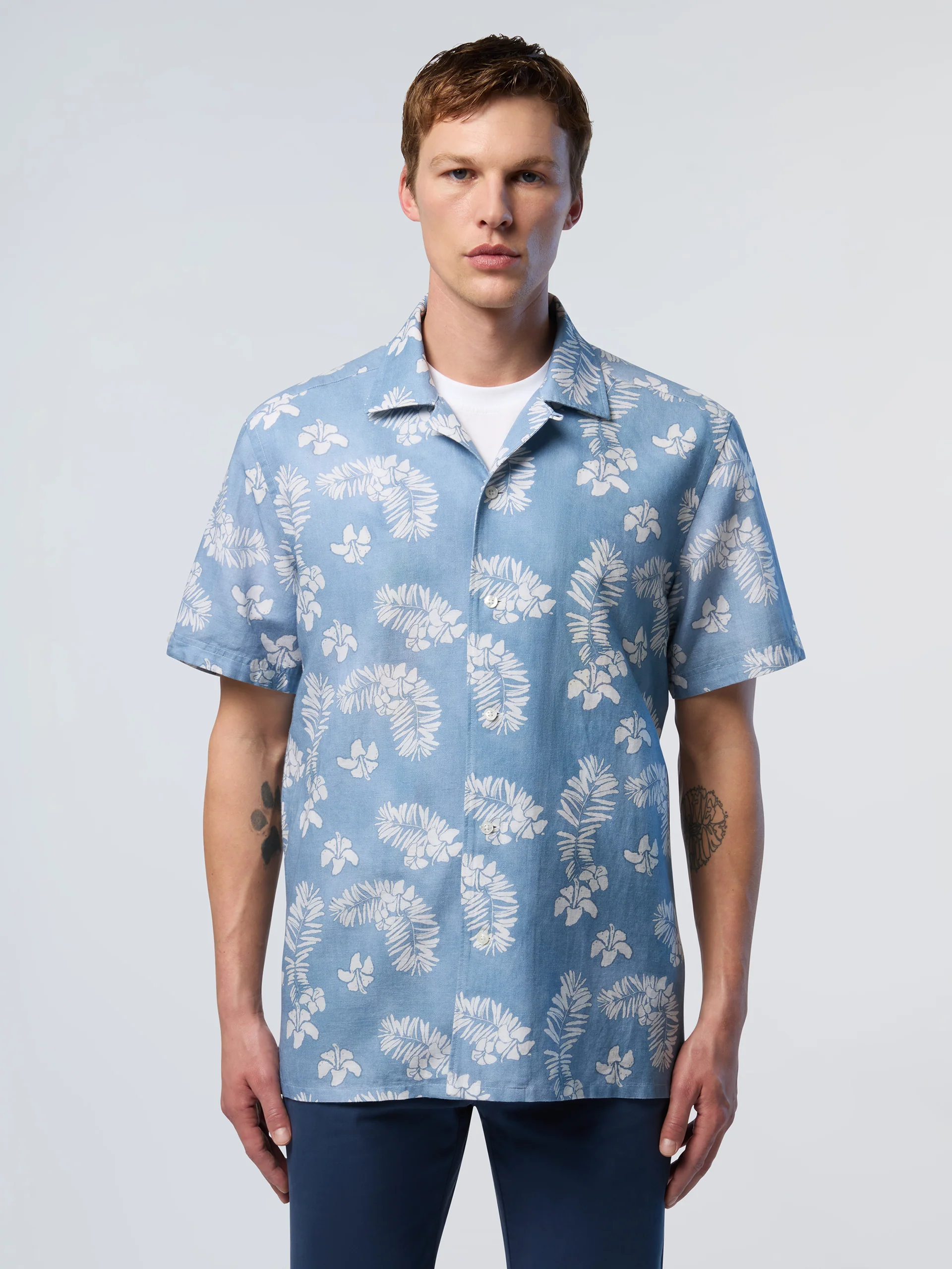Bowling shirt with tropical print - Image 7