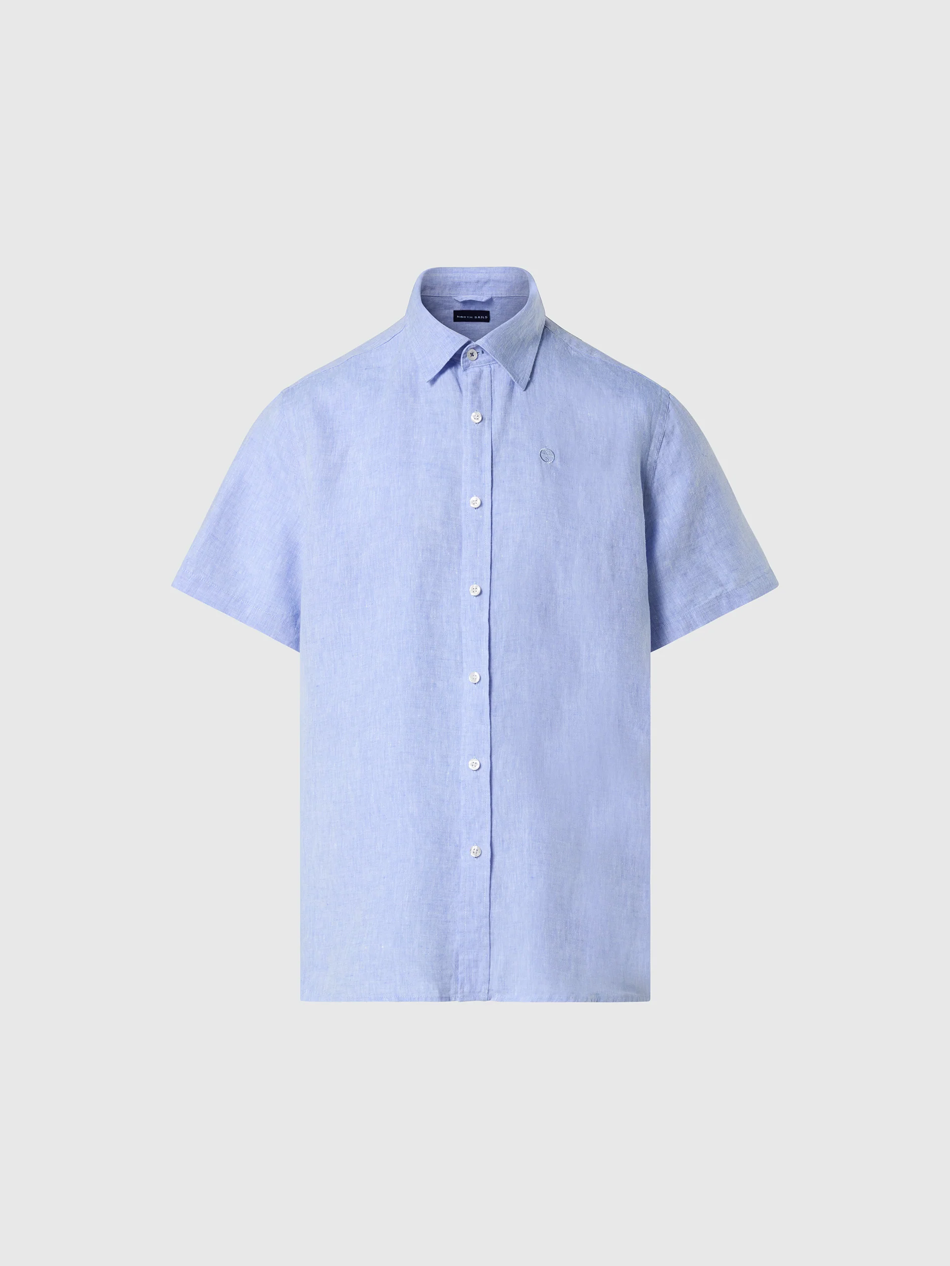 Short-sleeved linen shirt - Image 15