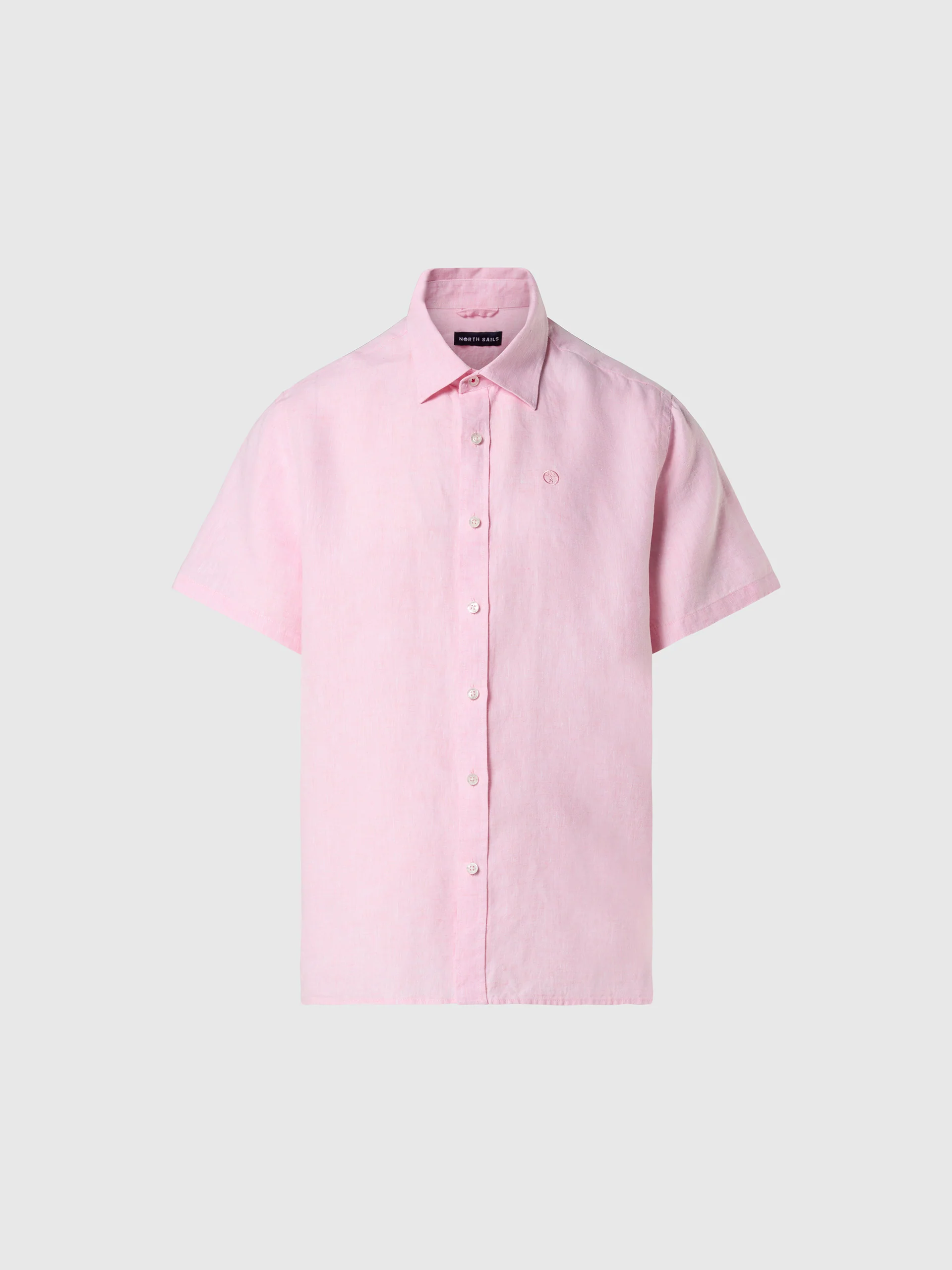 Short-sleeved linen shirt - Image 9