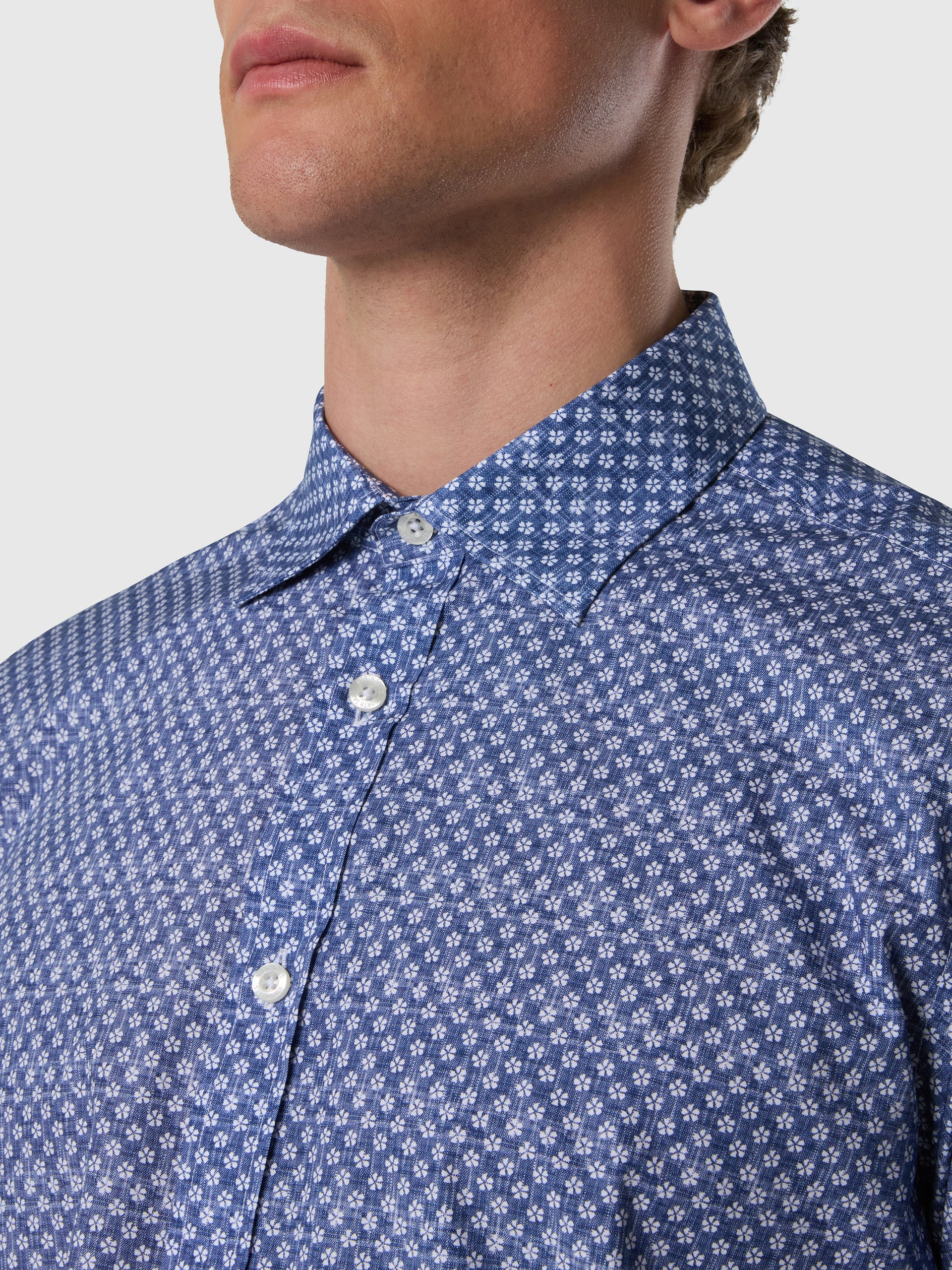 Patterned poplin shirt - Image 6