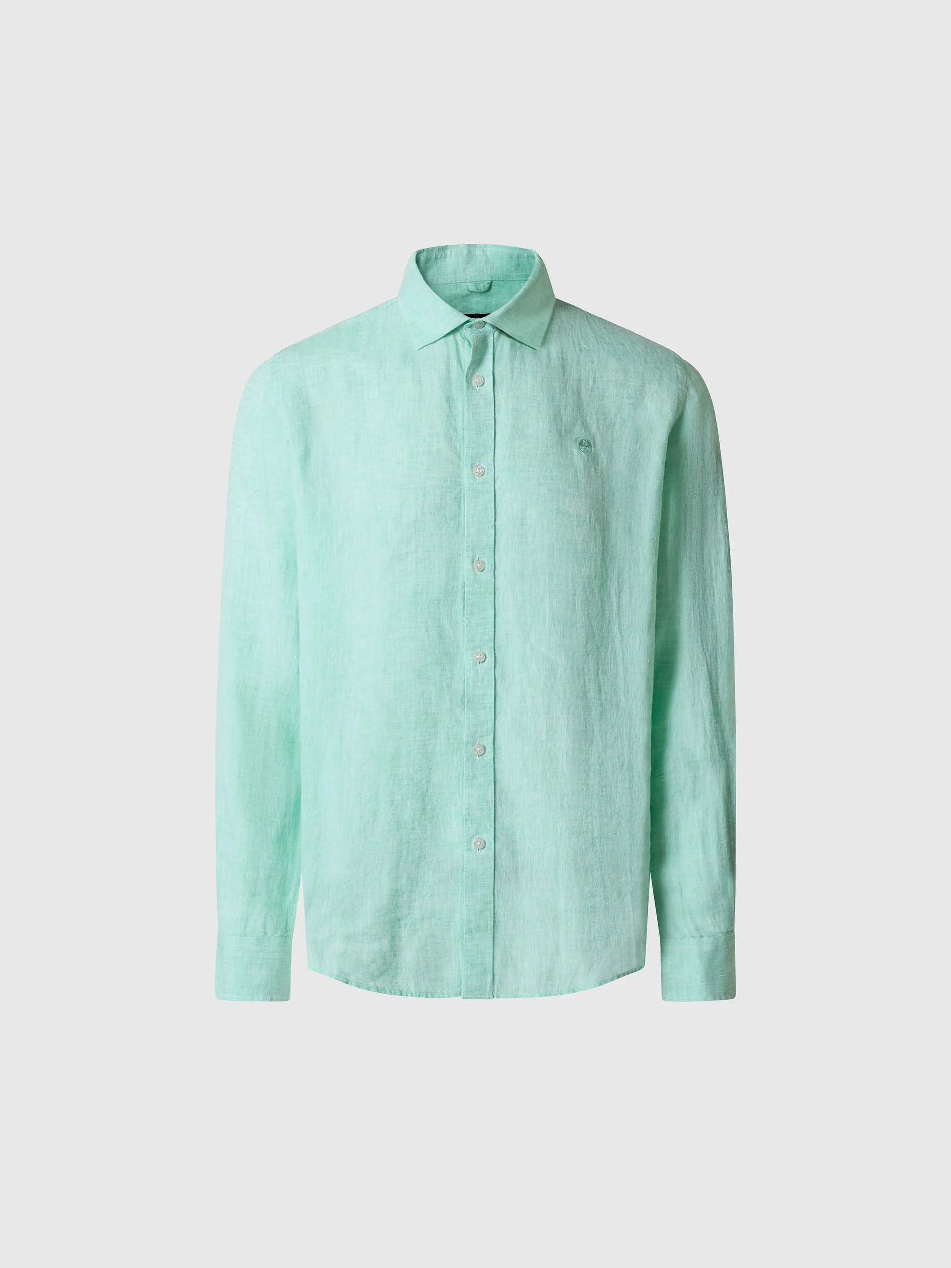Long-sleeved linen shirt - Image 14