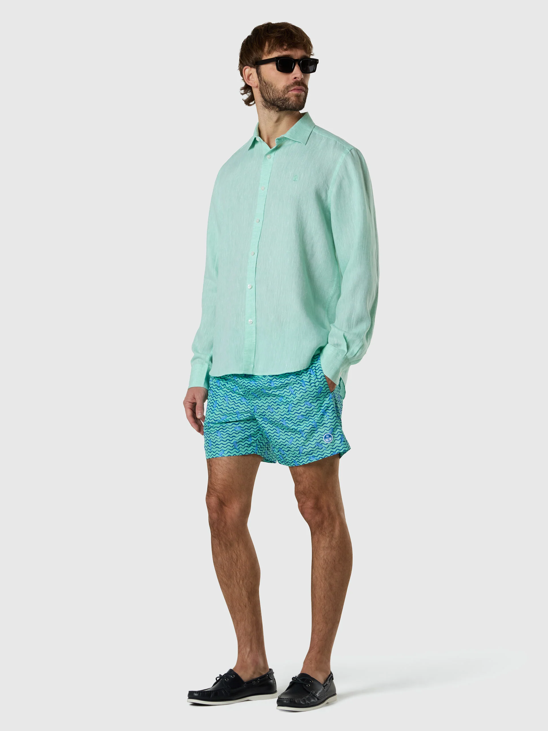 Long-sleeved linen shirt - Image 16