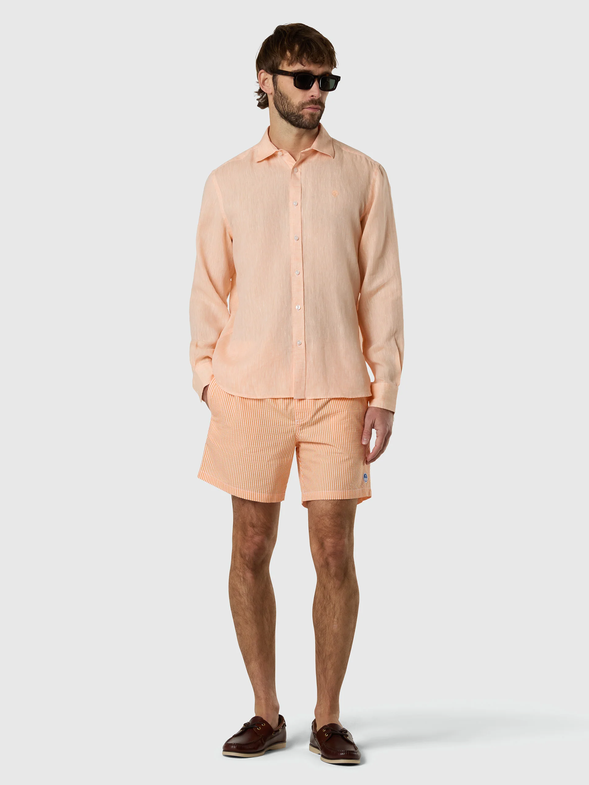 Long-sleeved linen shirt - Image 22