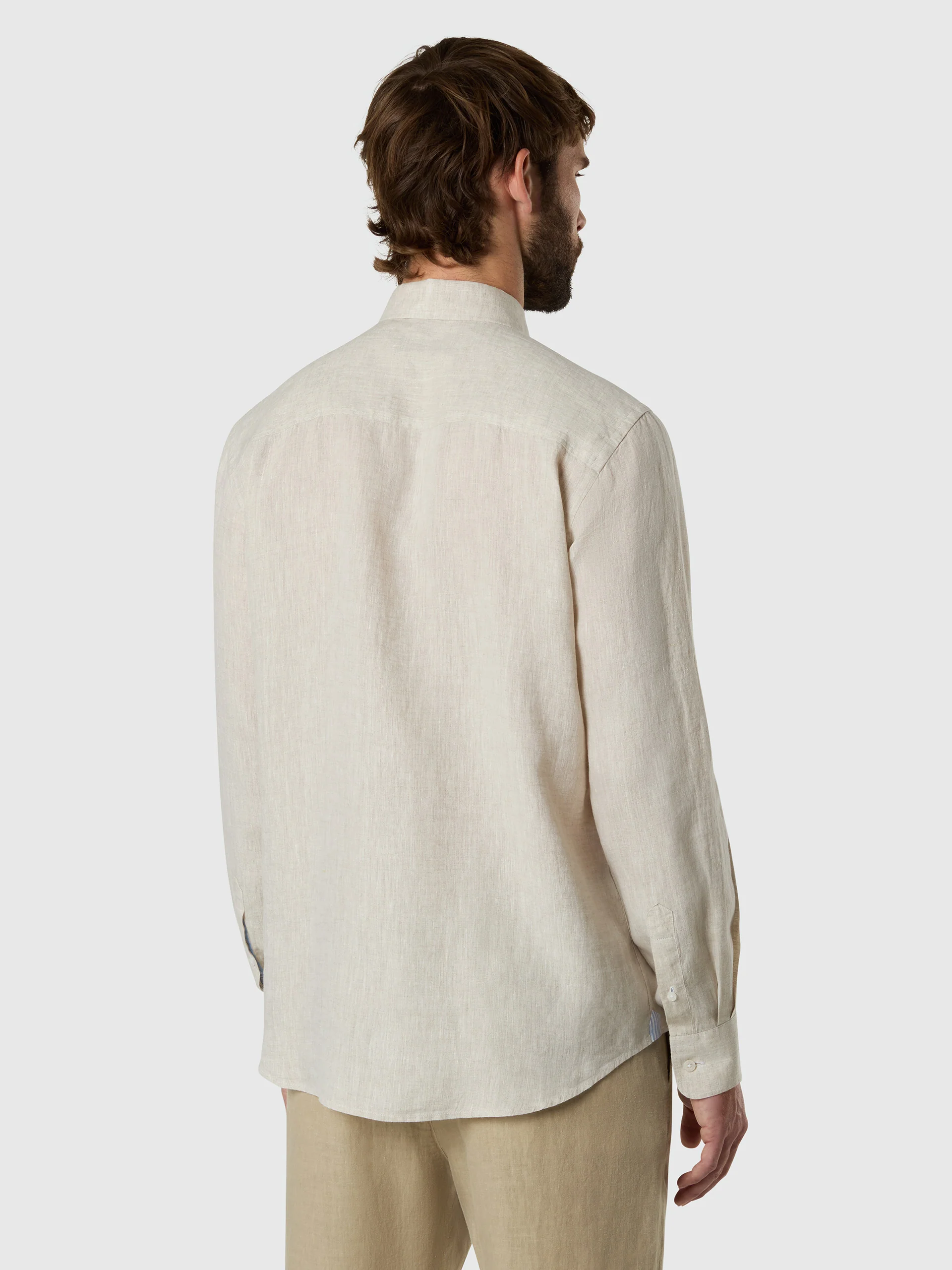 Long-sleeved linen shirt - Image 3
