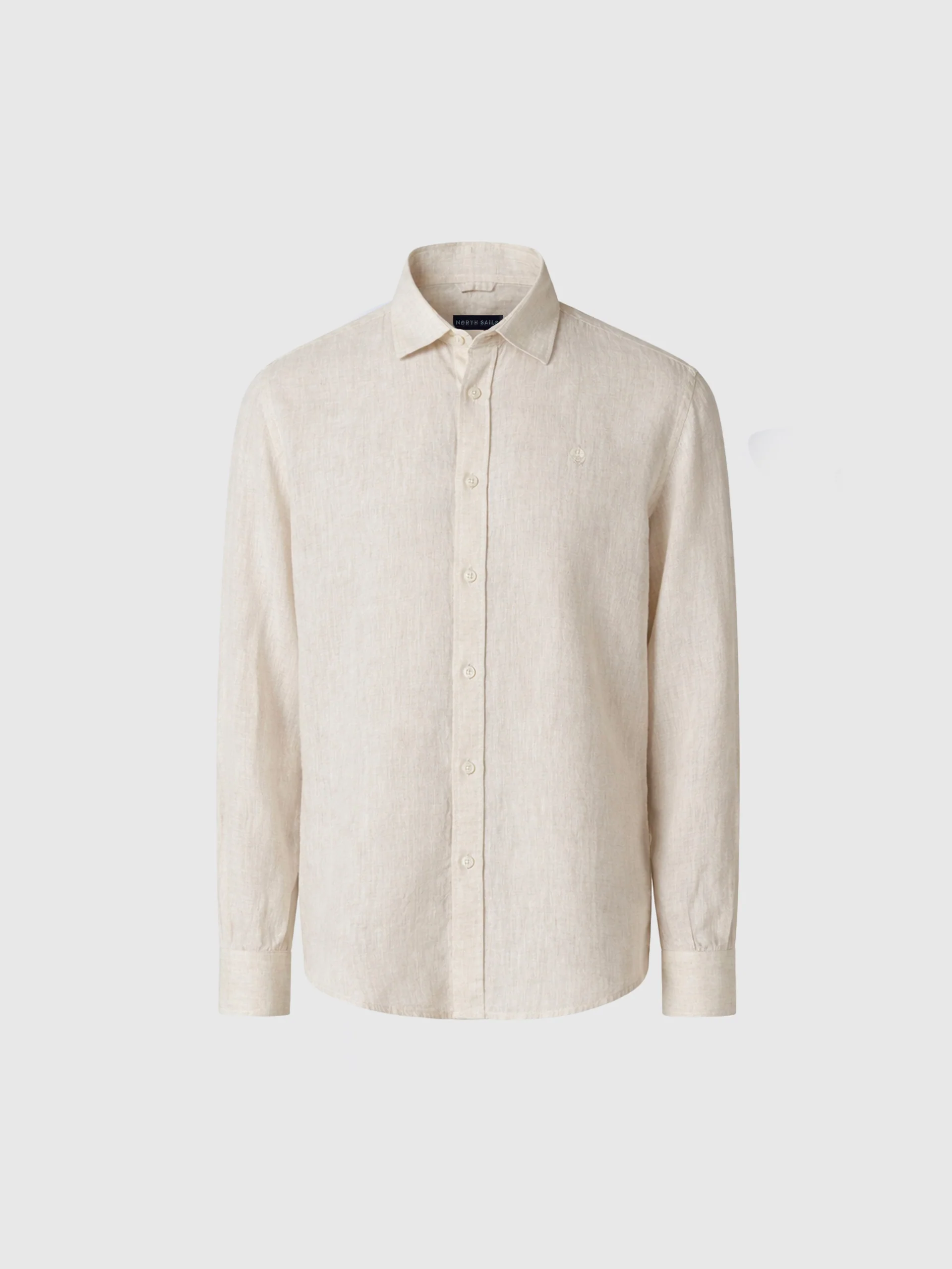 Long-sleeved linen shirt - Image 30
