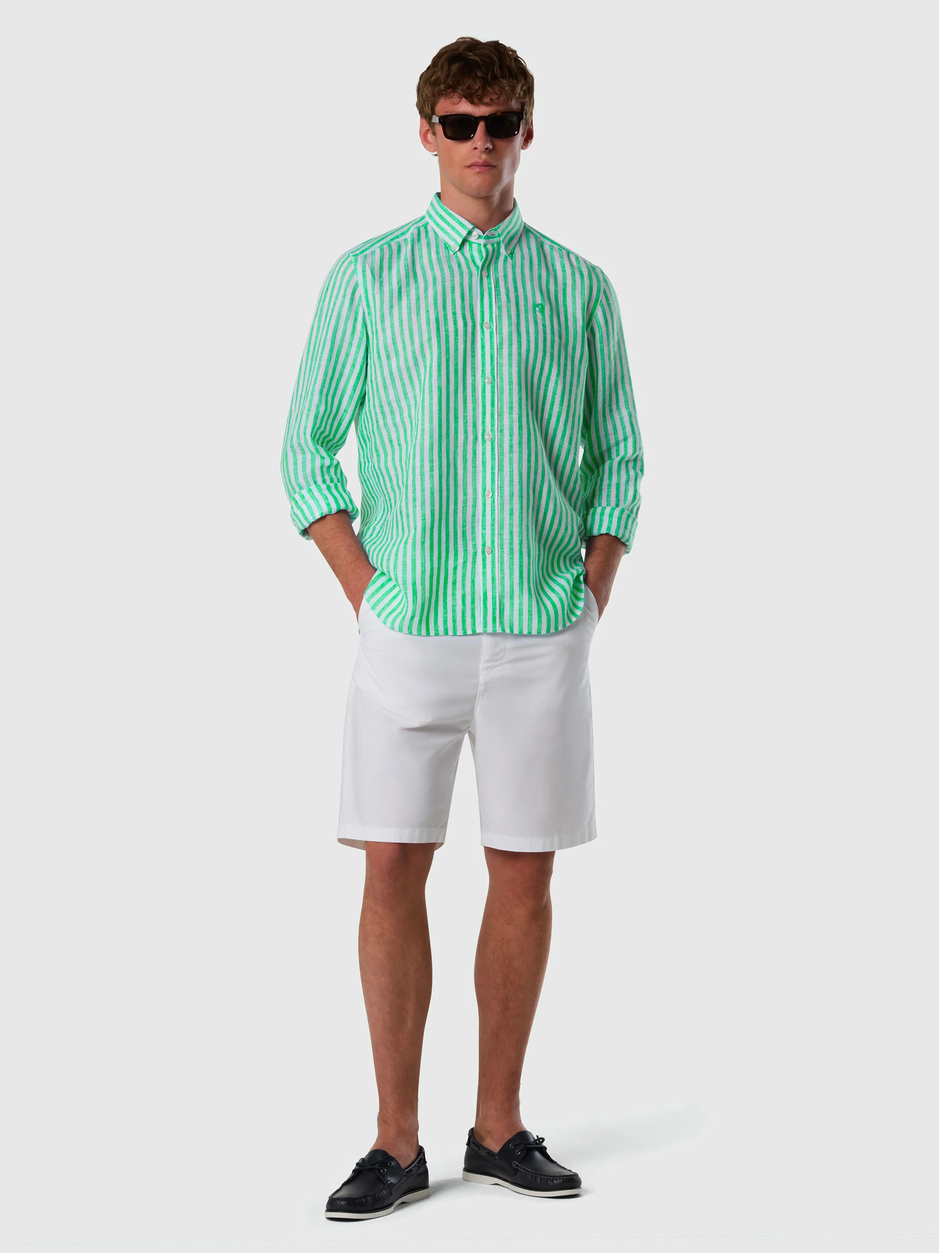 Bold striped linen shirt - Image 14