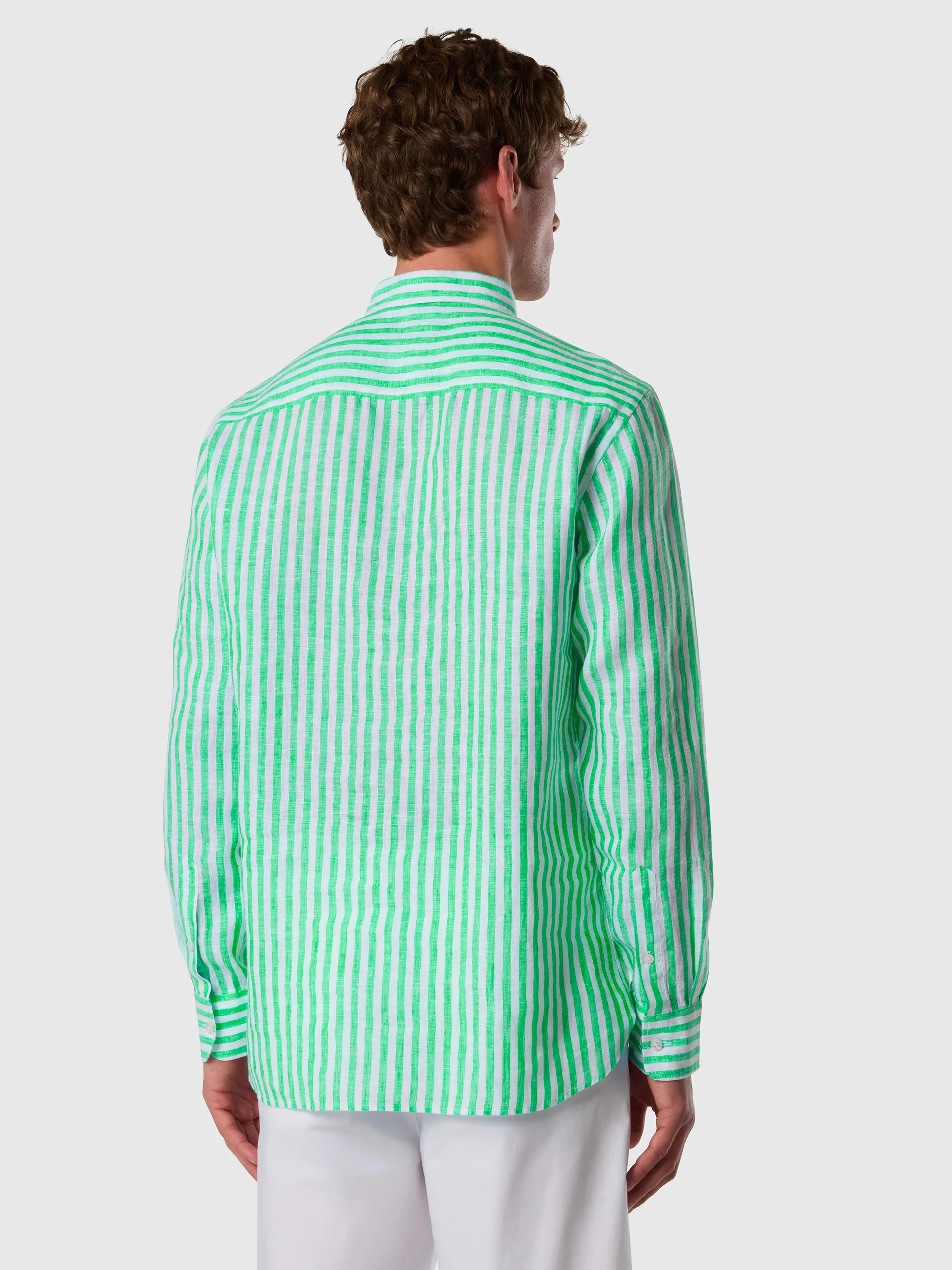 Bold striped linen shirt - Image 16