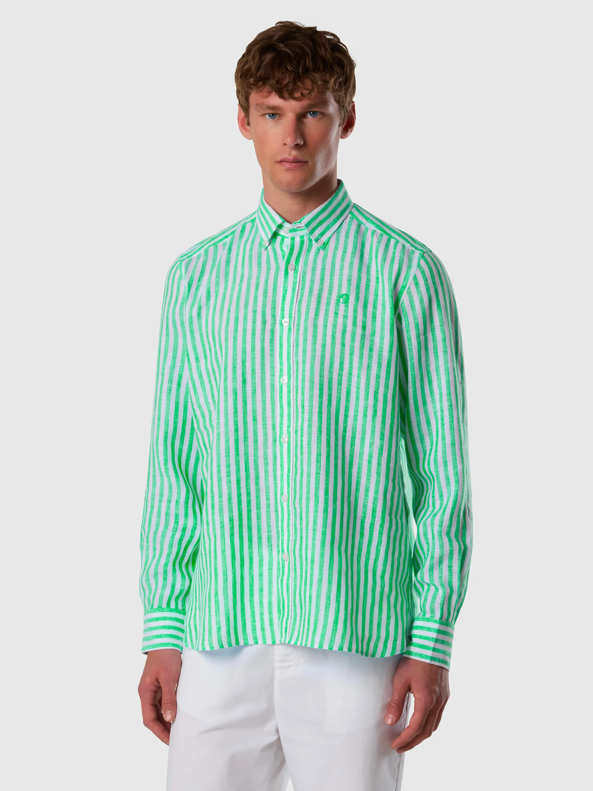 Bold striped linen shirt - Image 17