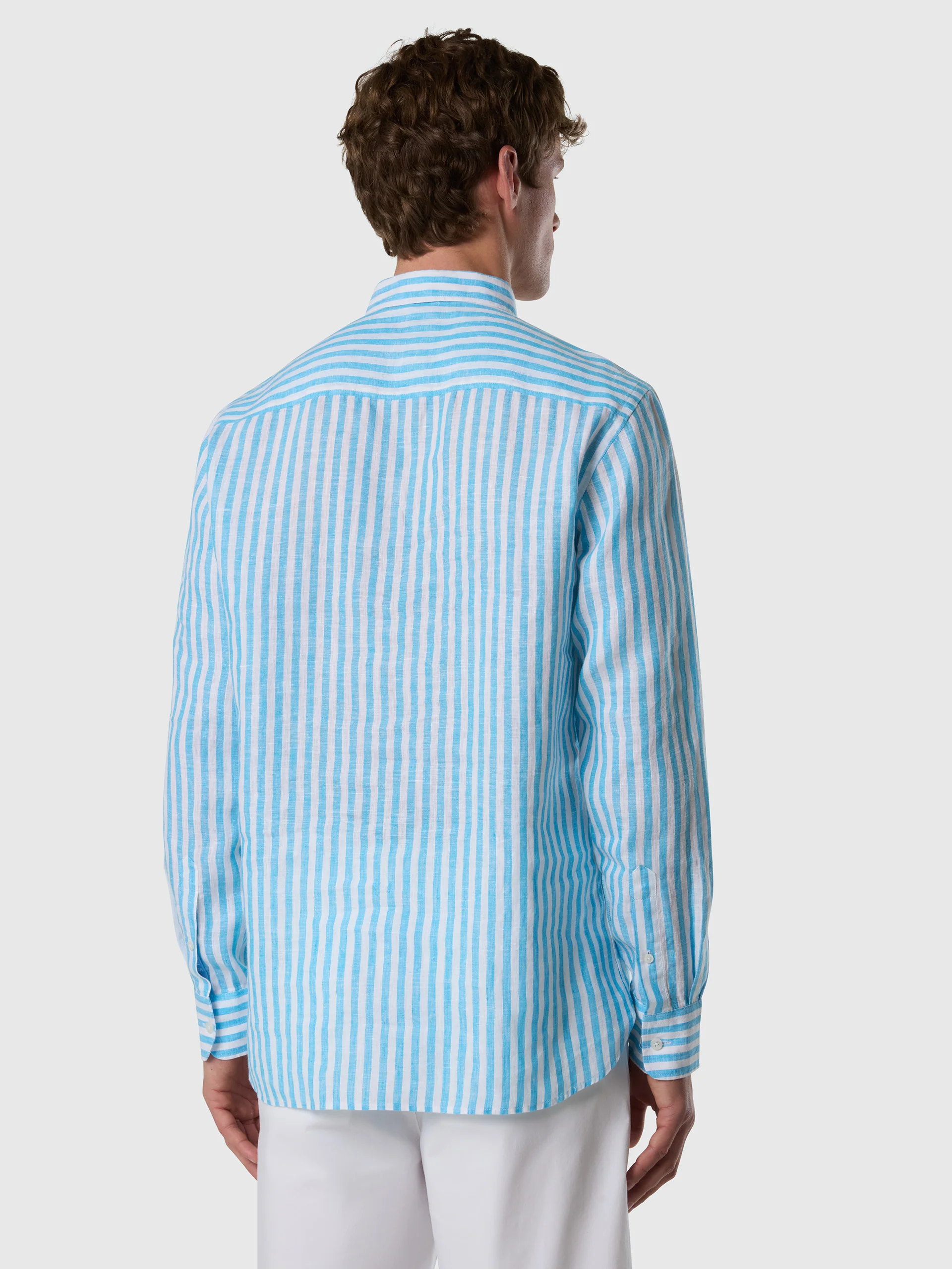 Bold striped linen shirt - Image 4