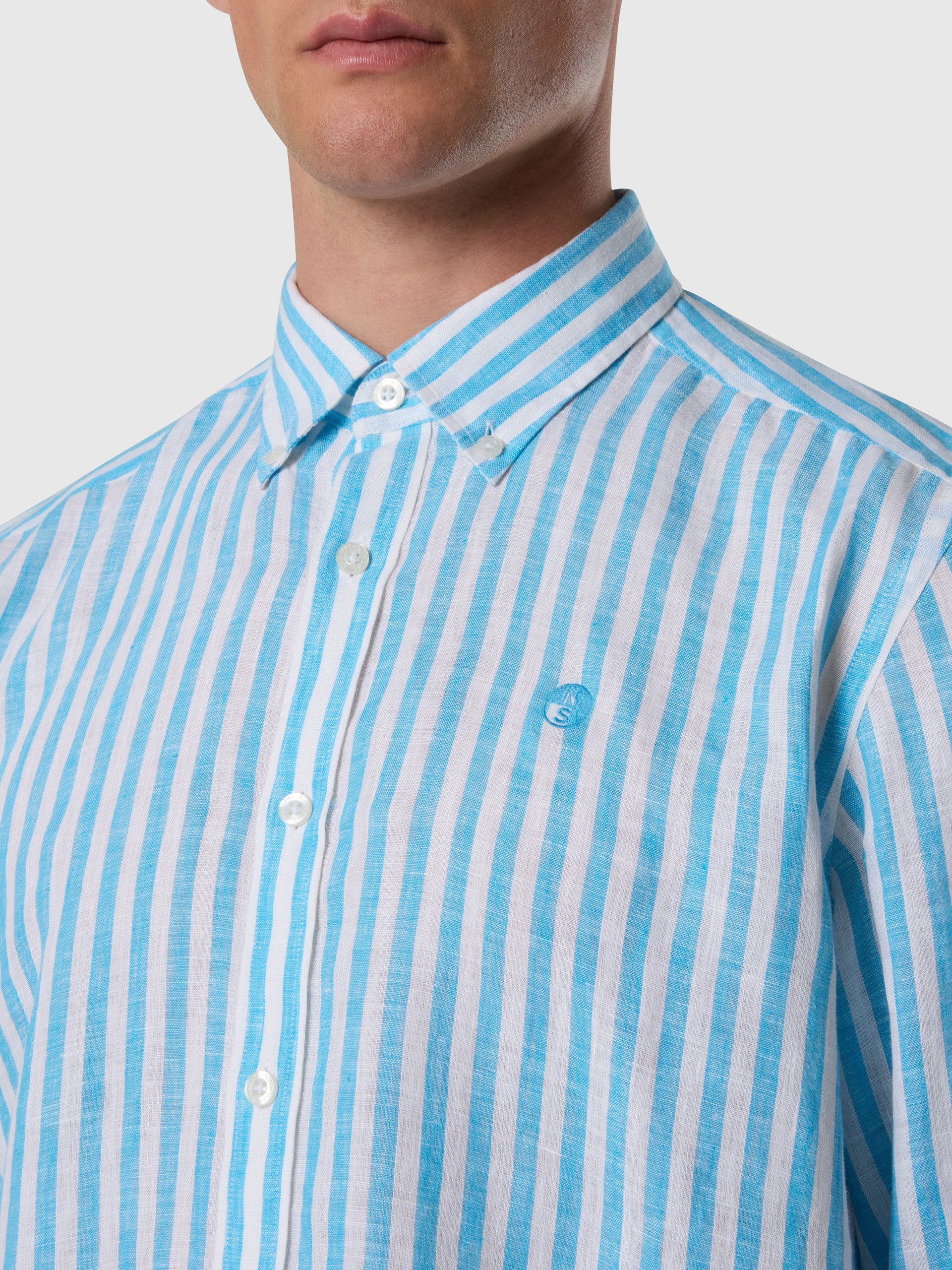 Bold striped linen shirt - Image 6