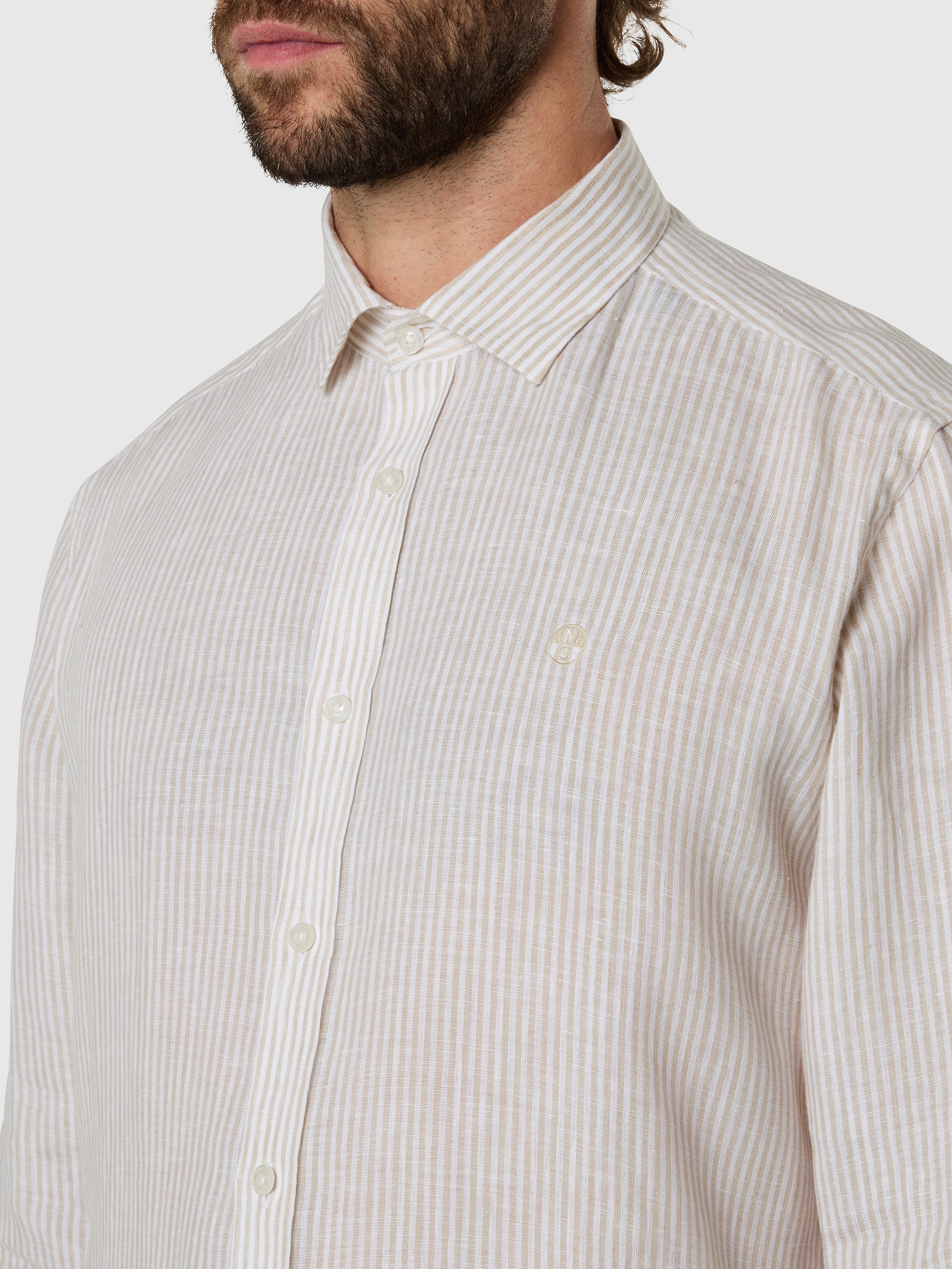 Bengal striped linen shirt - Image 12