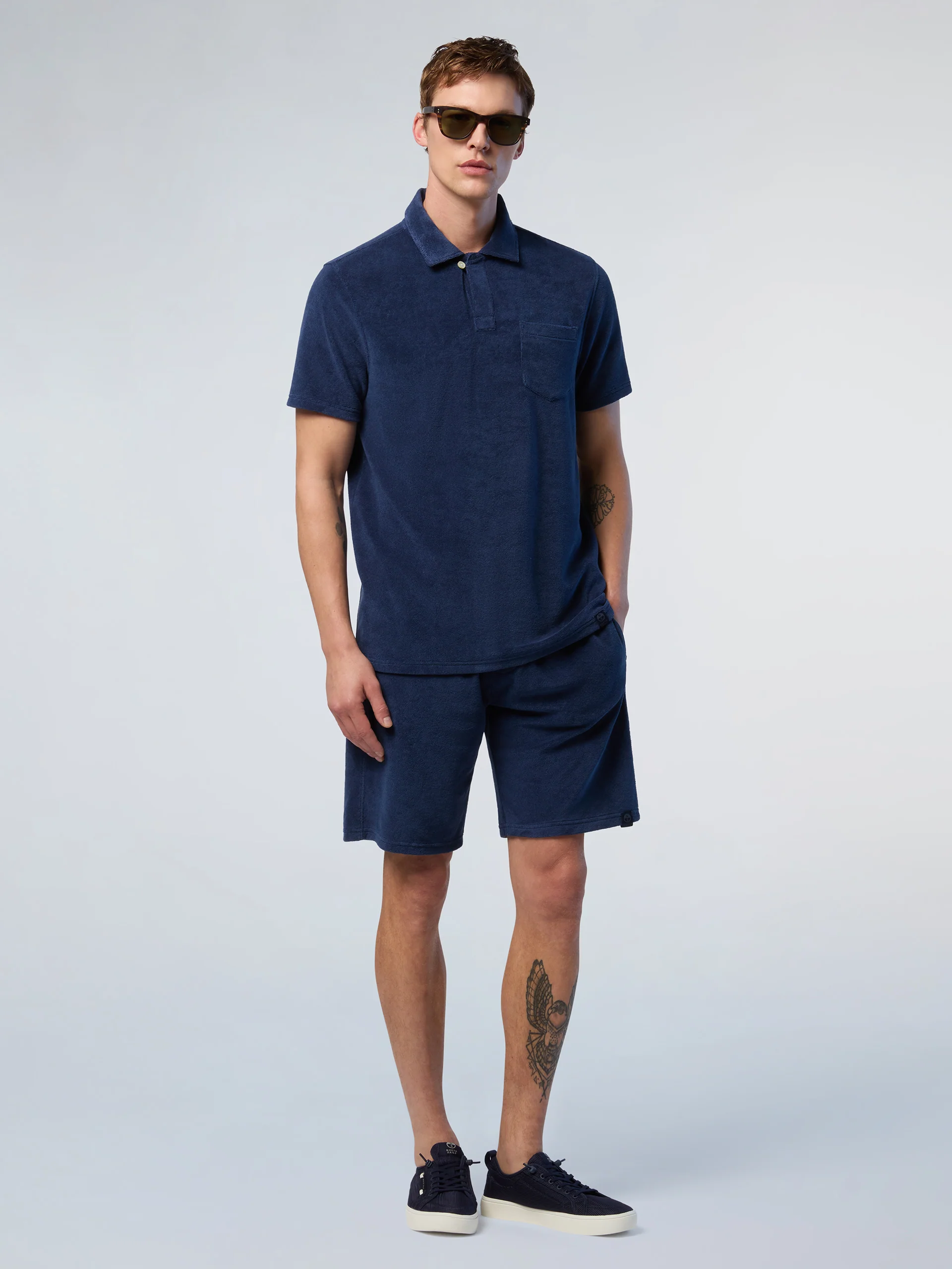 Terry towelling sweat shorts - Image 2