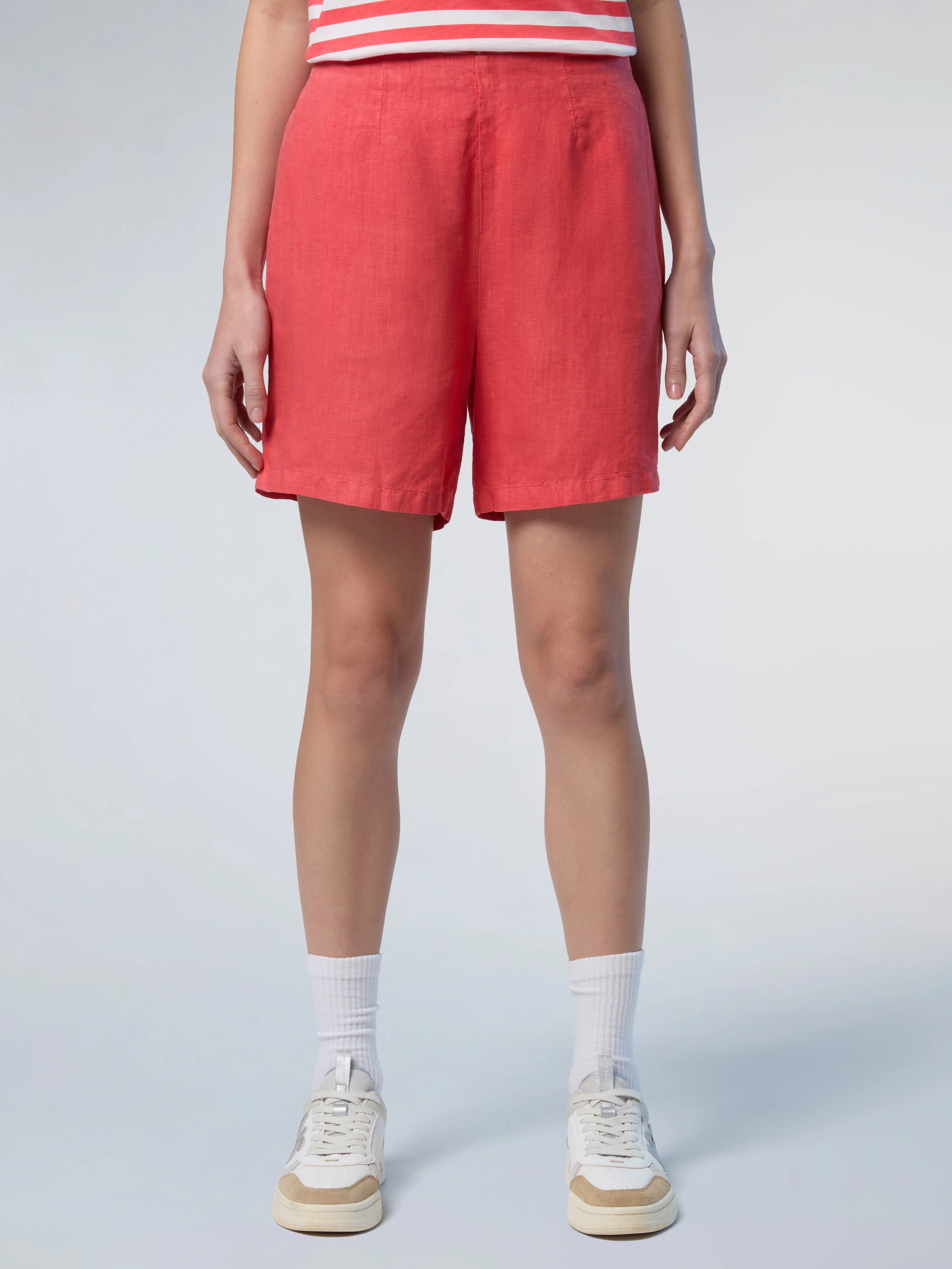 Wide-leg linen shorts - Image 5