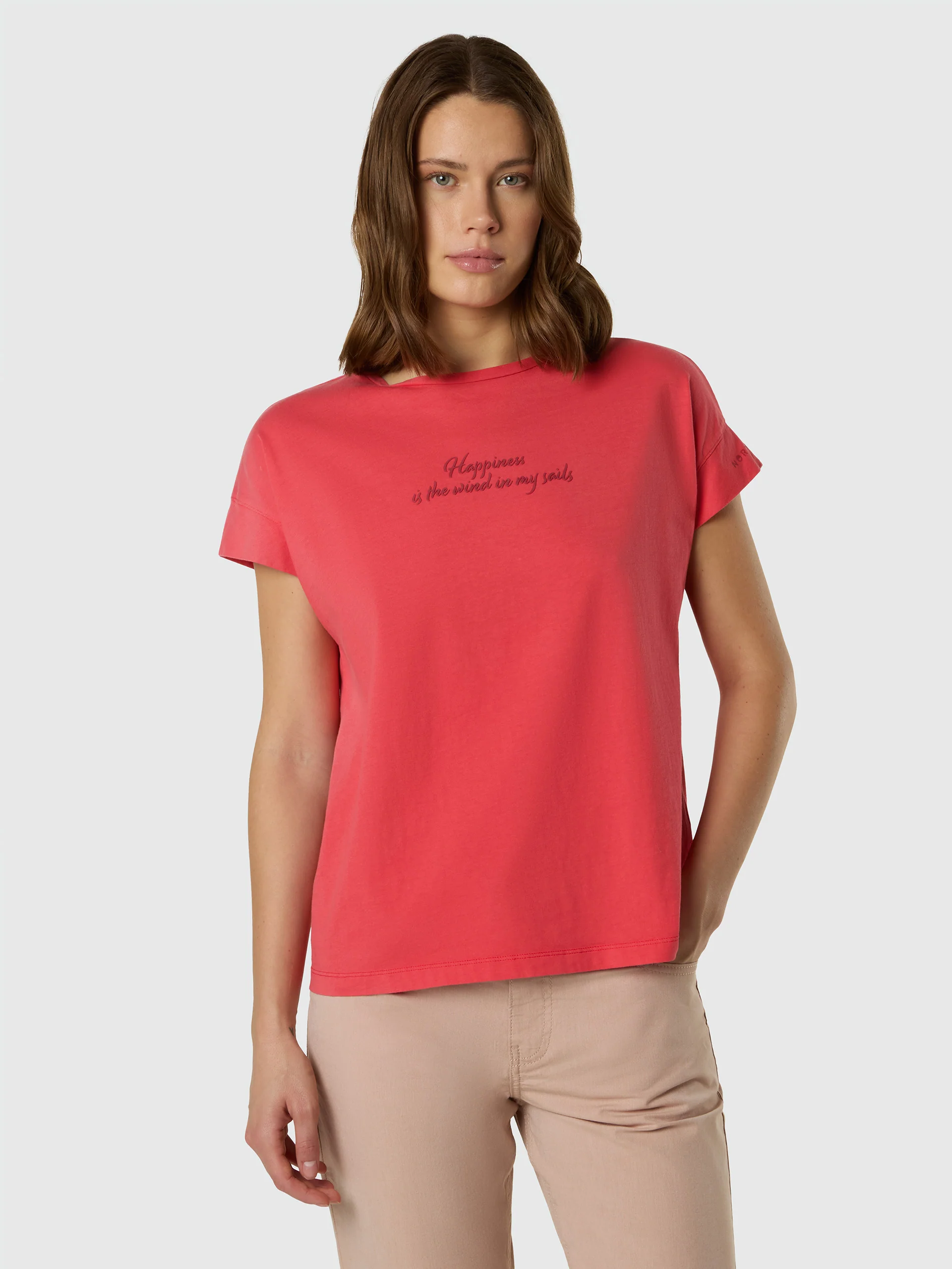 T-shirt with slogan print
