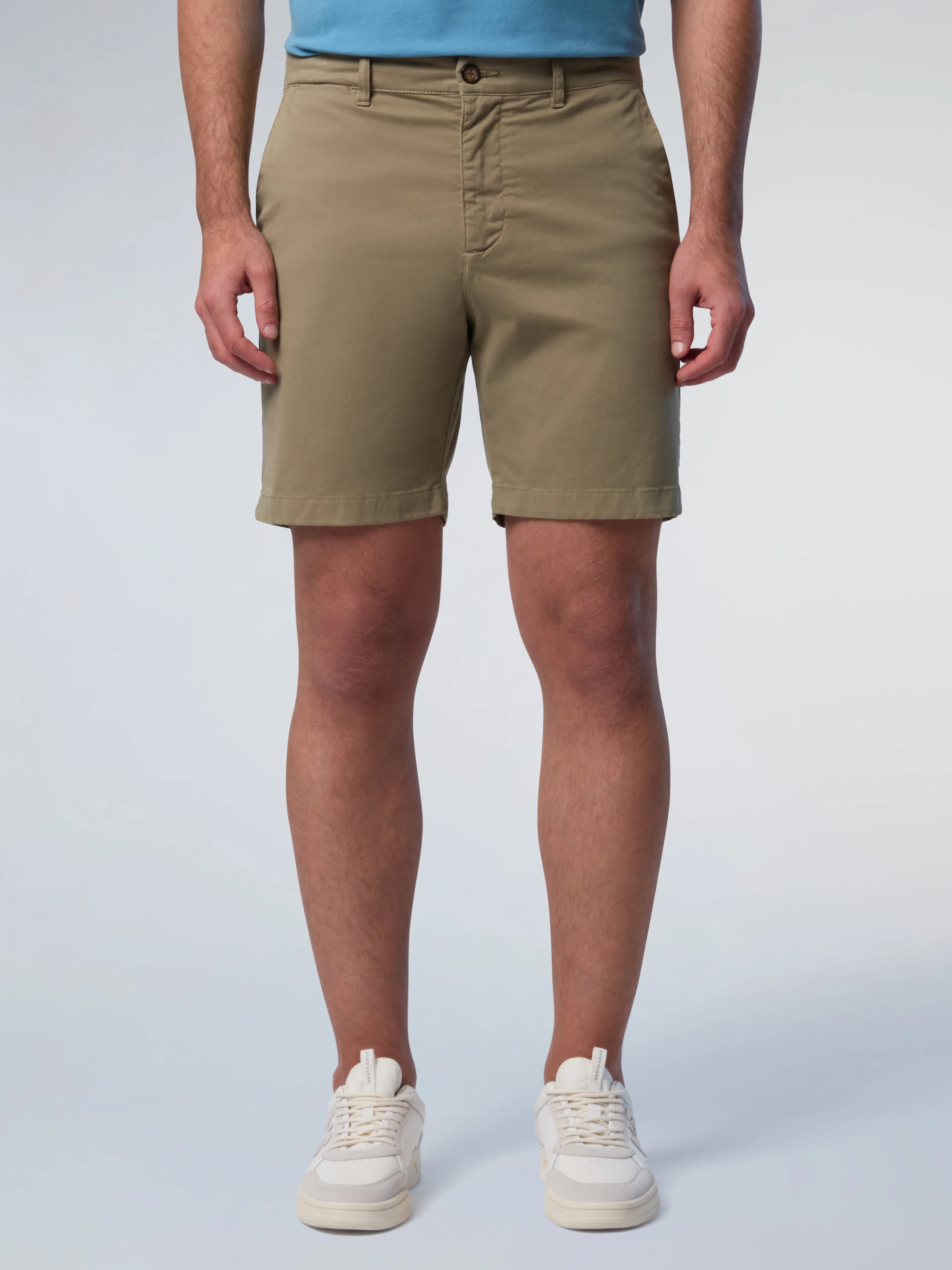 Chino shorts with logo patch - Image 7