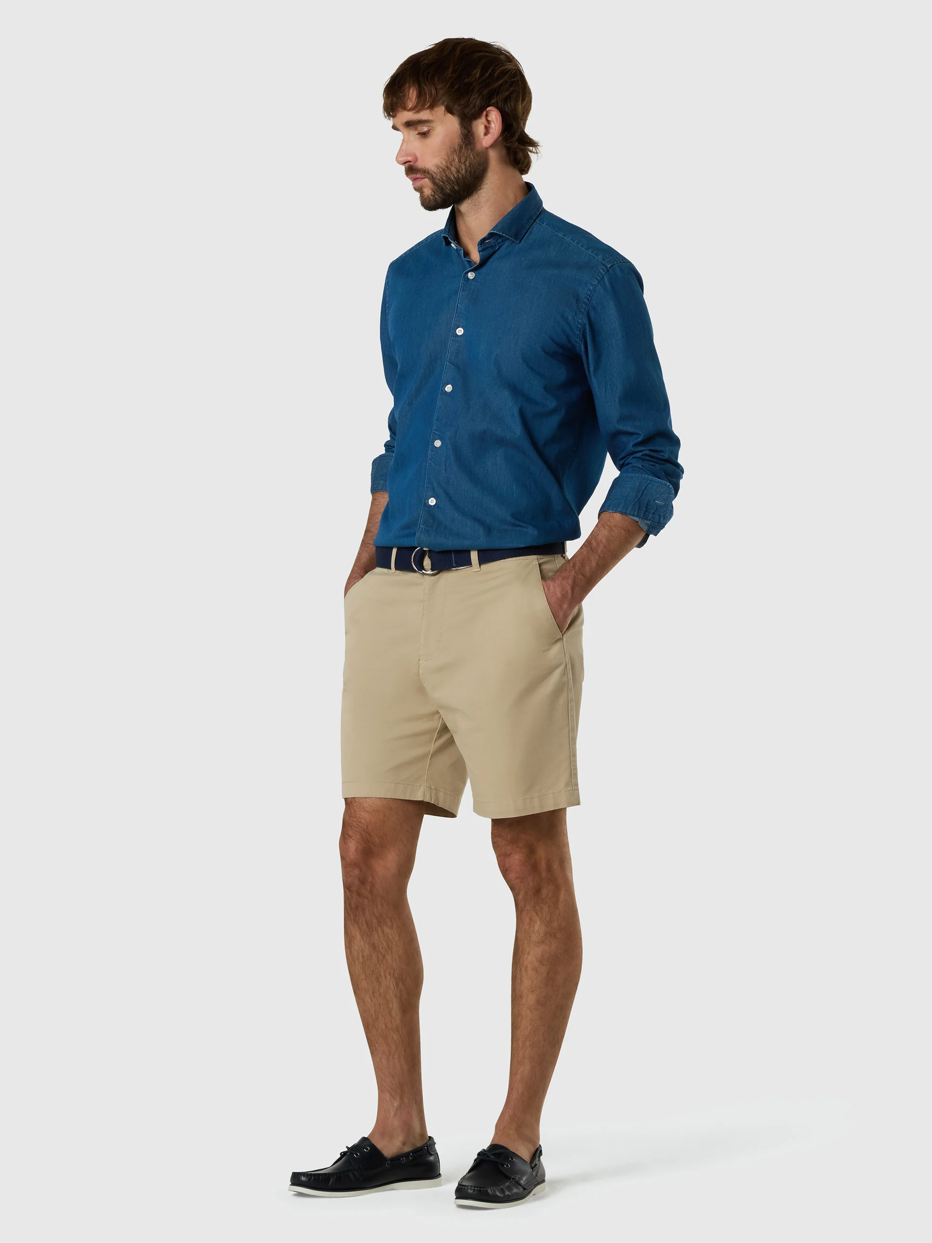 Stretch gabardine chino shorts - Image 2