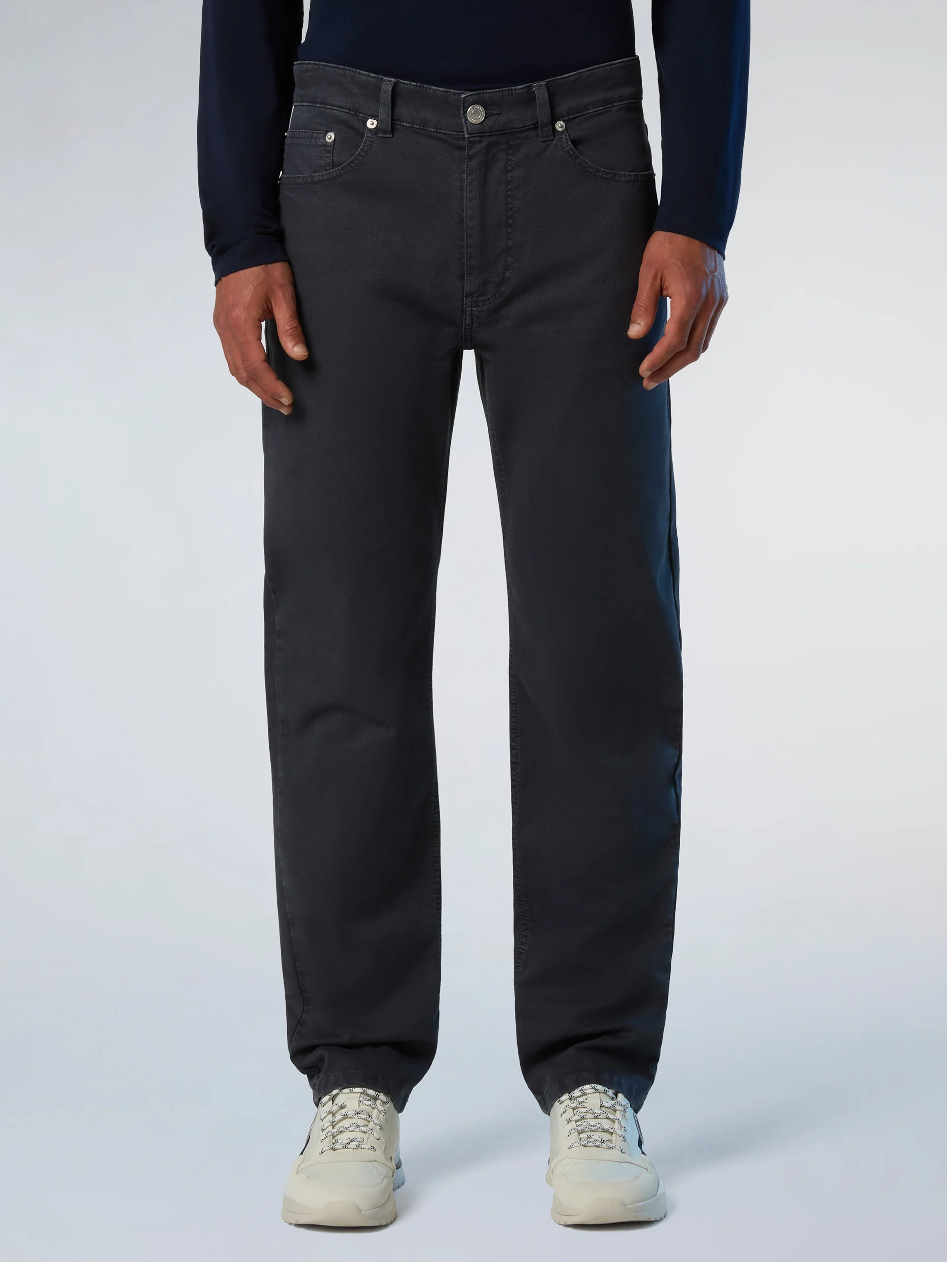 Broken twill 5-pocket pants - Image 12