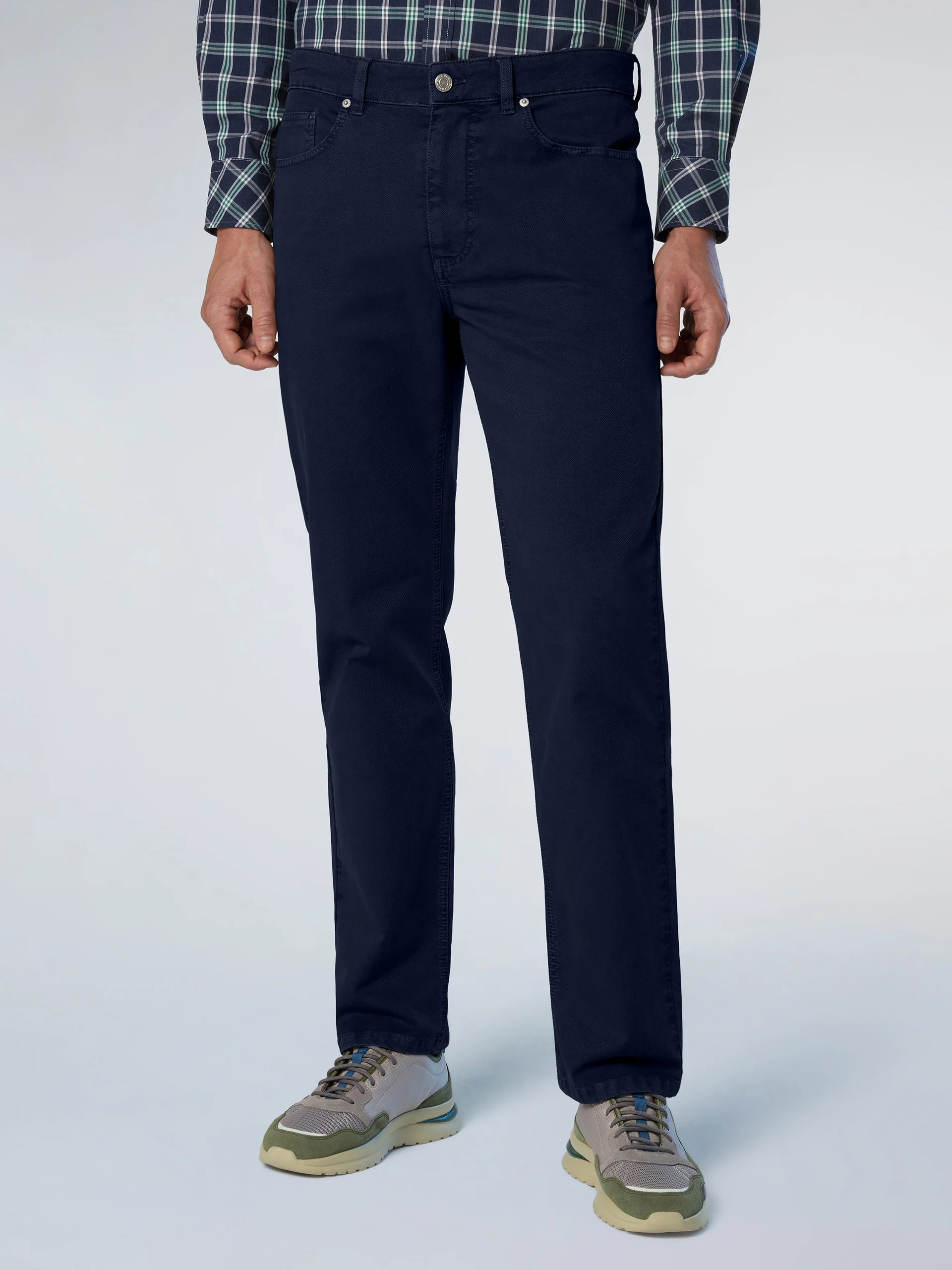 Broken twill 5-pocket pants - Image 18