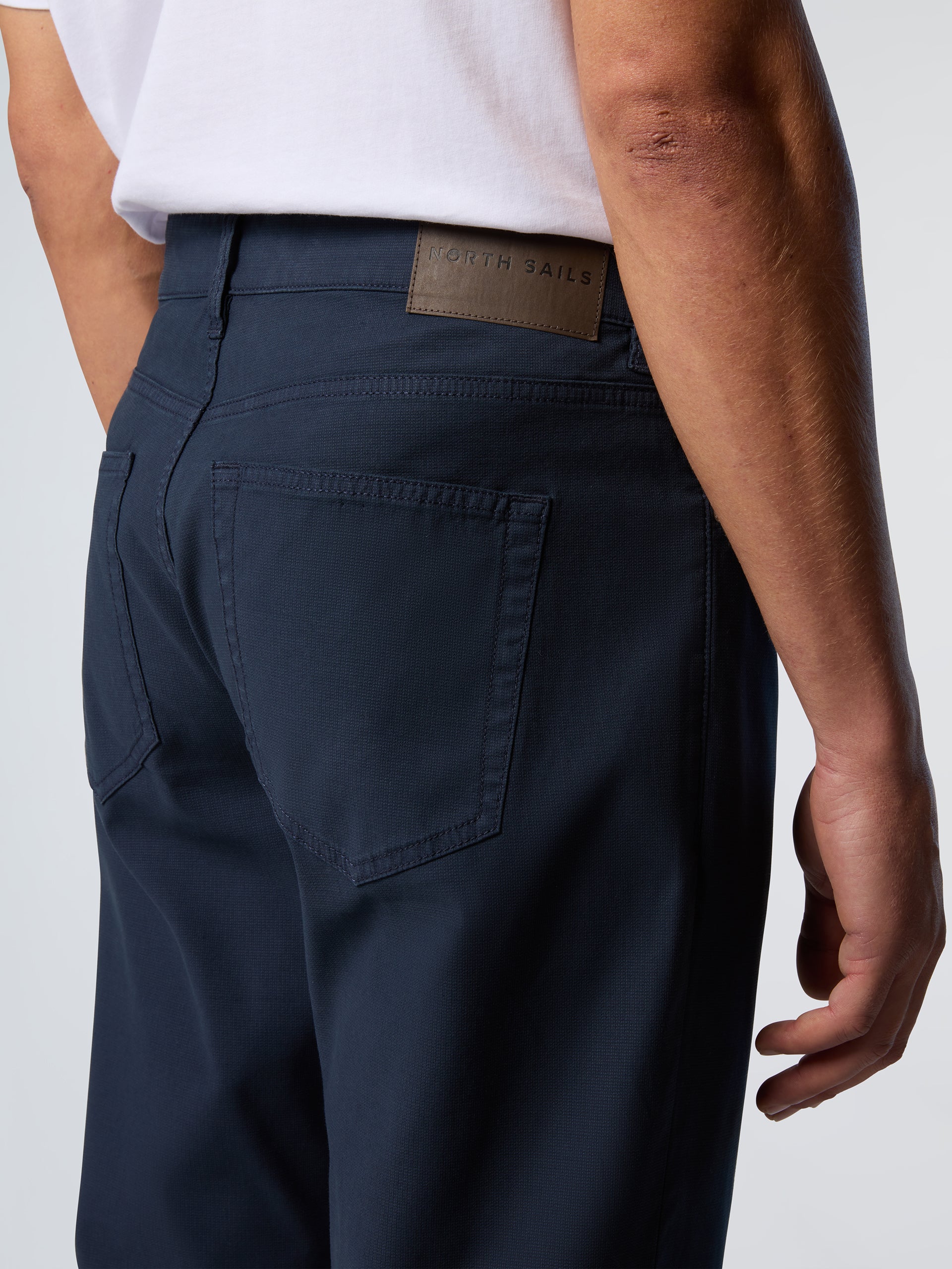 Stretch dobby 5-pocket pants - Image 10