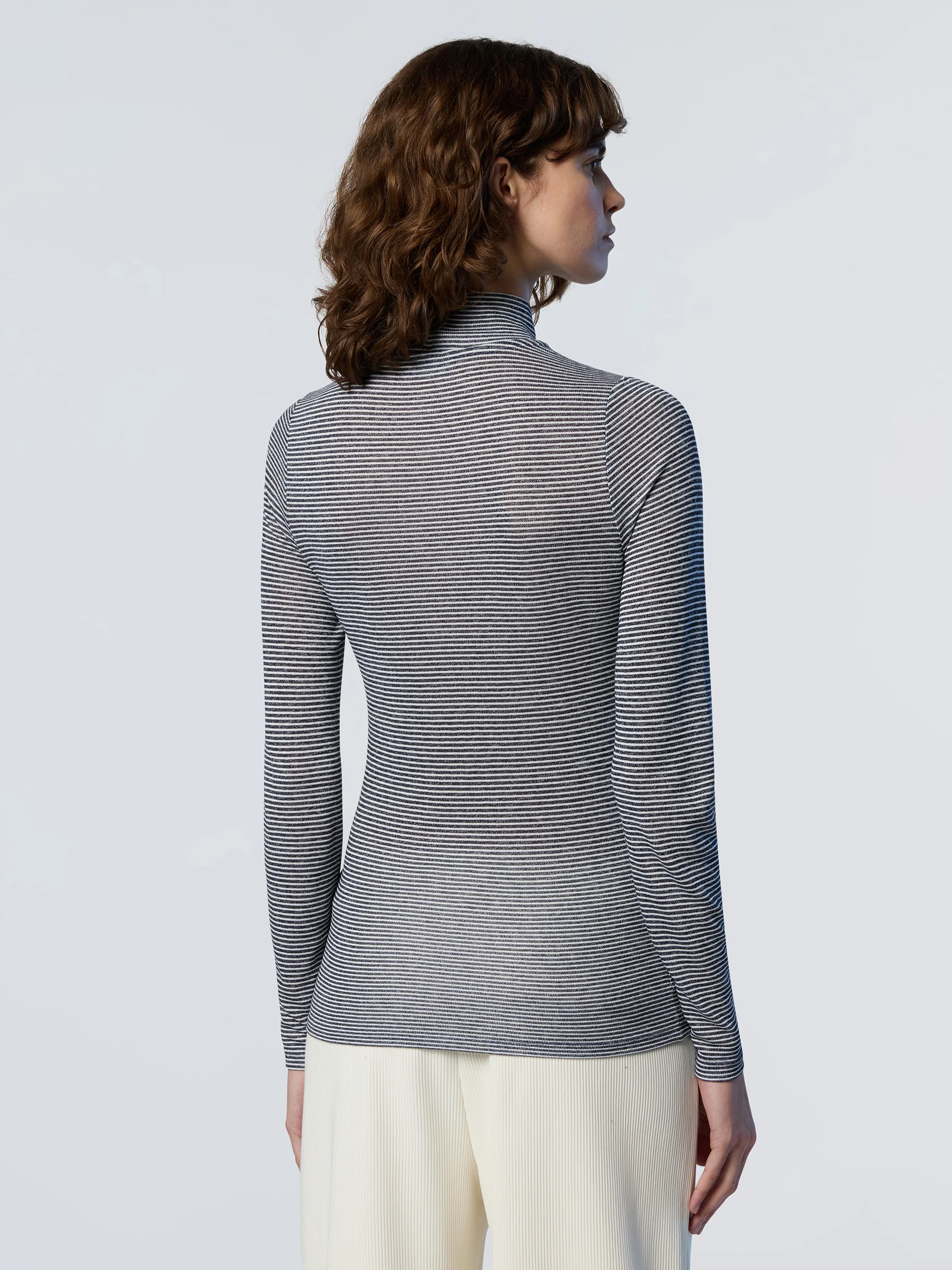 Viscose jersey high-neck top - Image 10