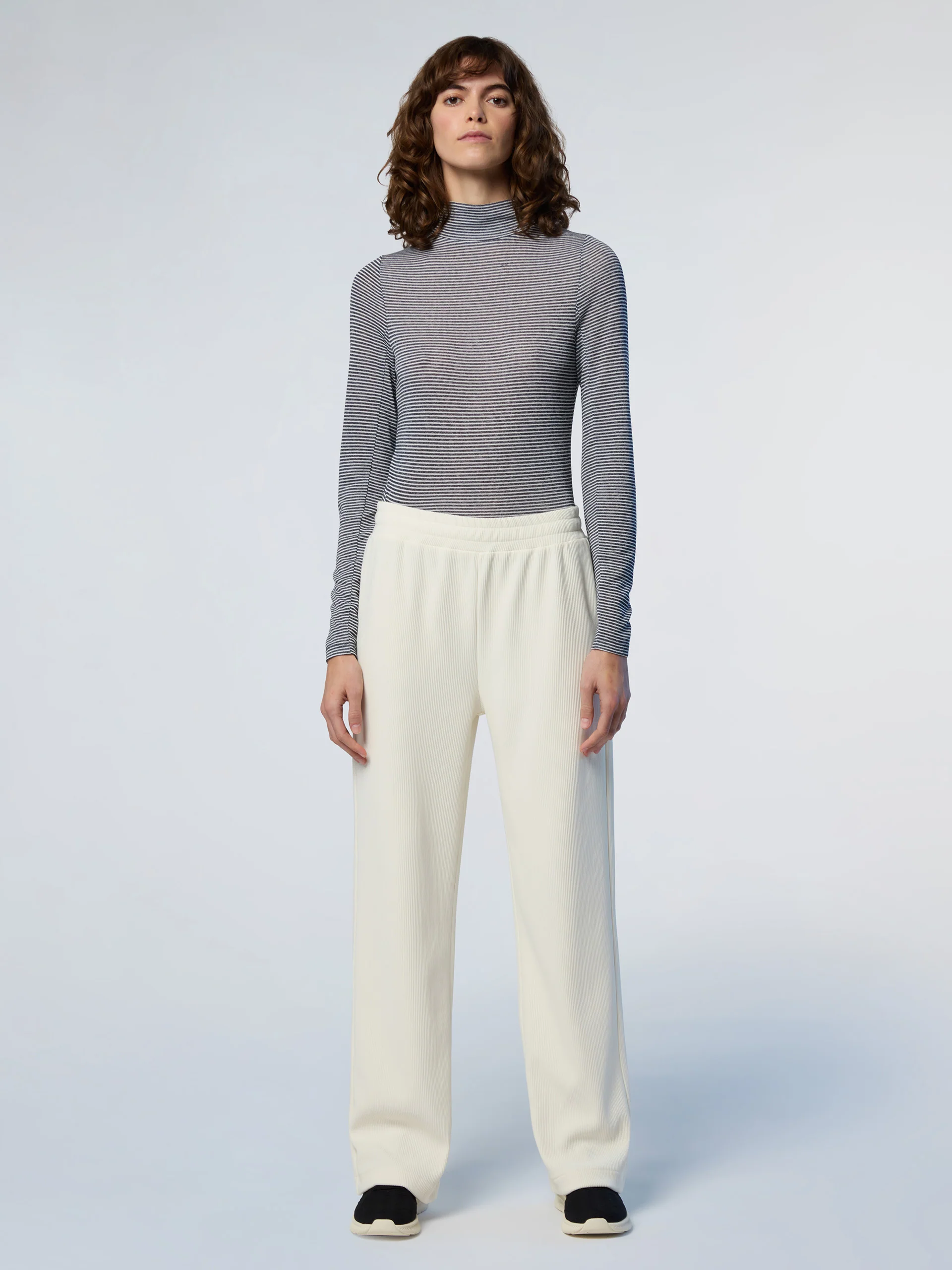 Viscose jersey high-neck top - Image 11