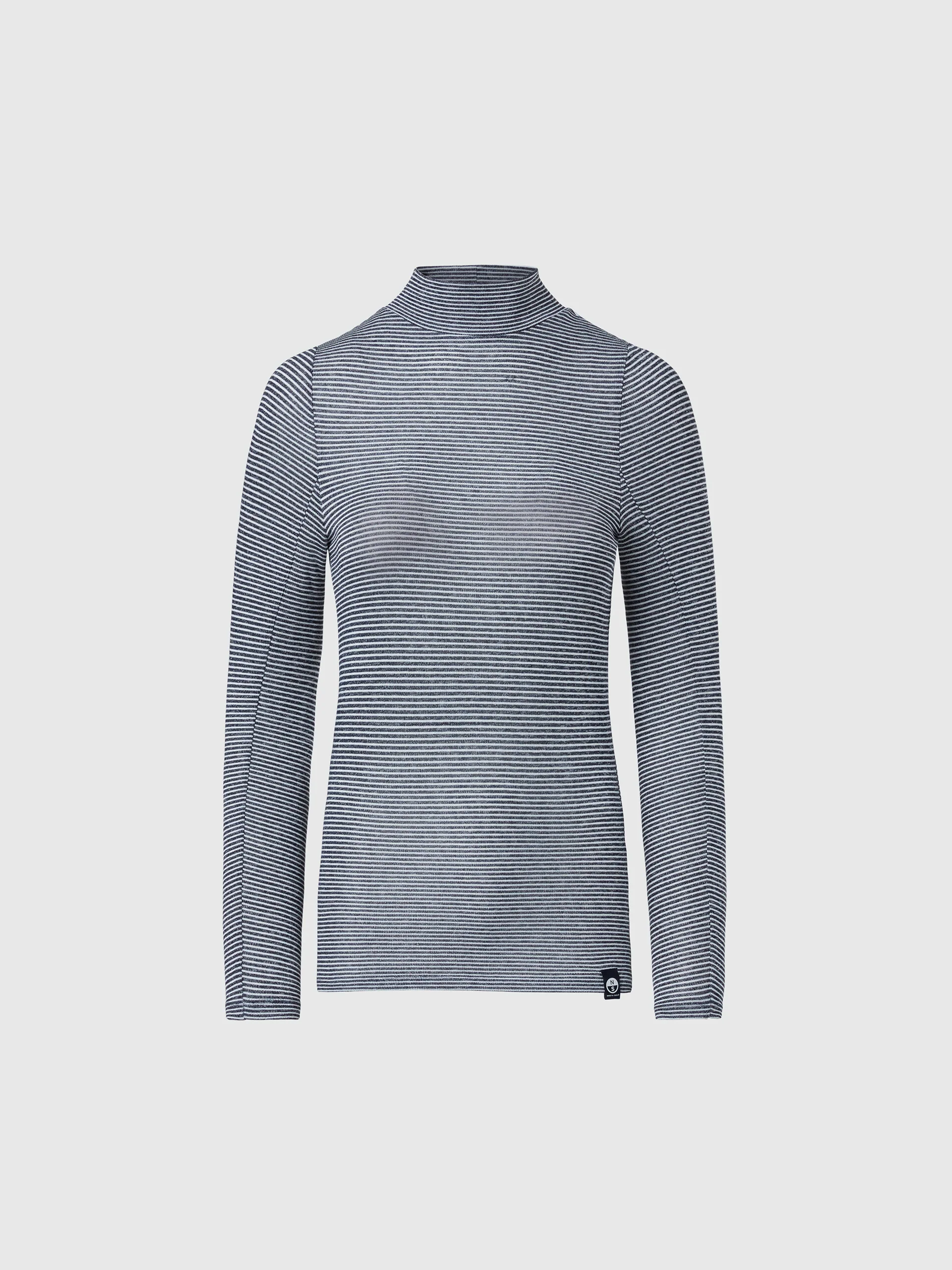 Viscose jersey high-neck top - Image 9