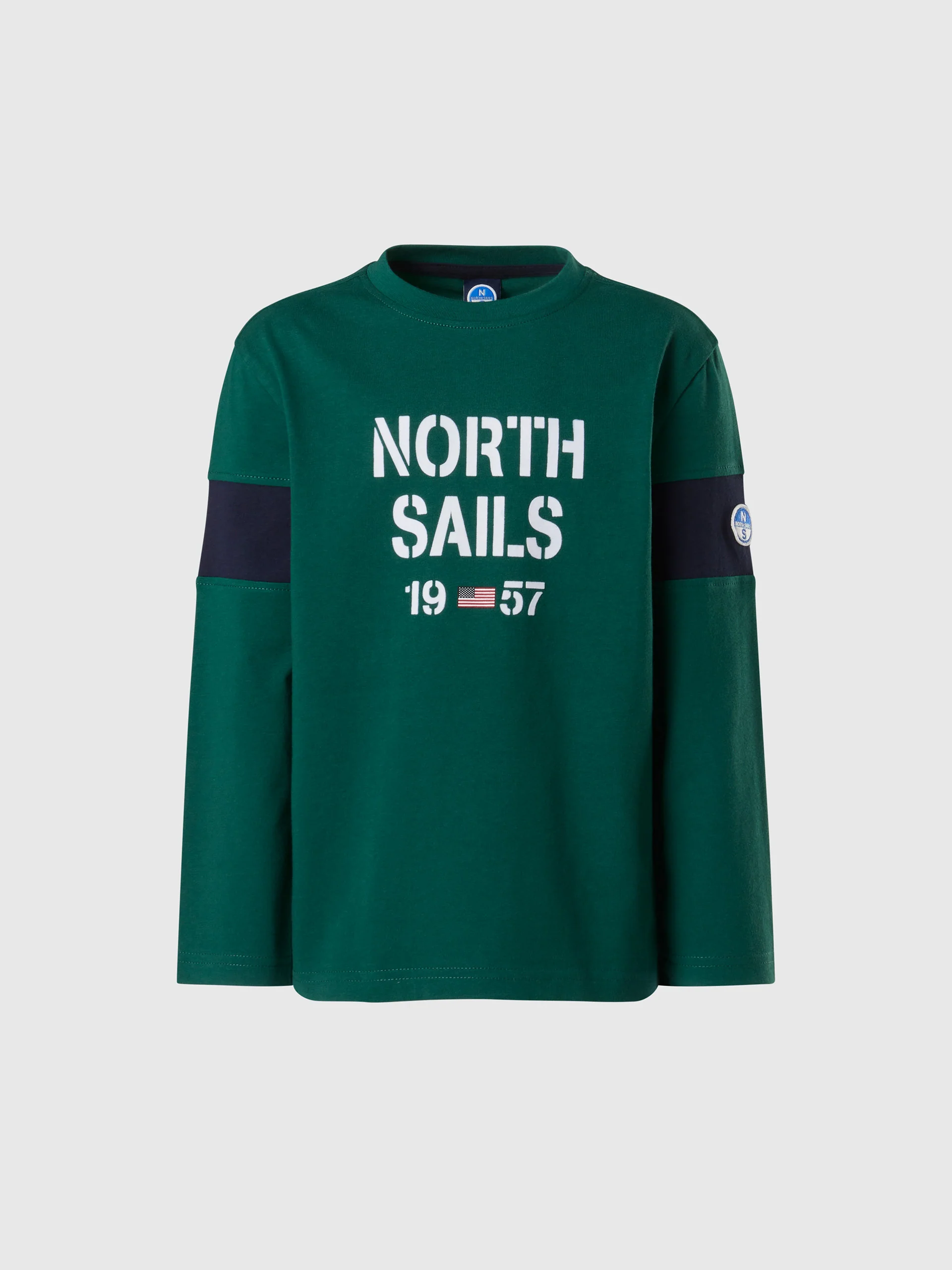 Long-sleeved T-shirt with sleeve inserts - Image 12