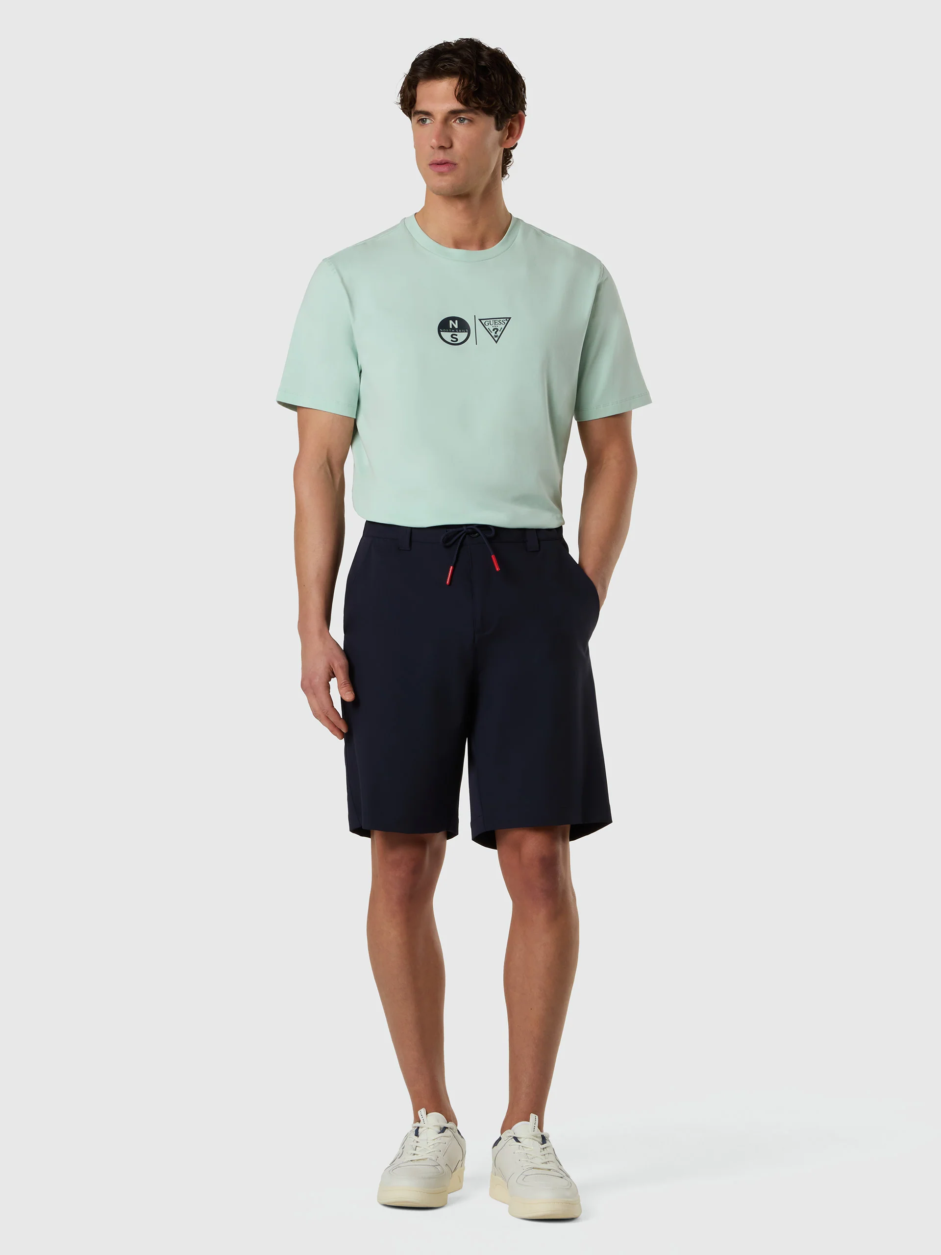 GUESS X NORTH SAILS LOGO TEE