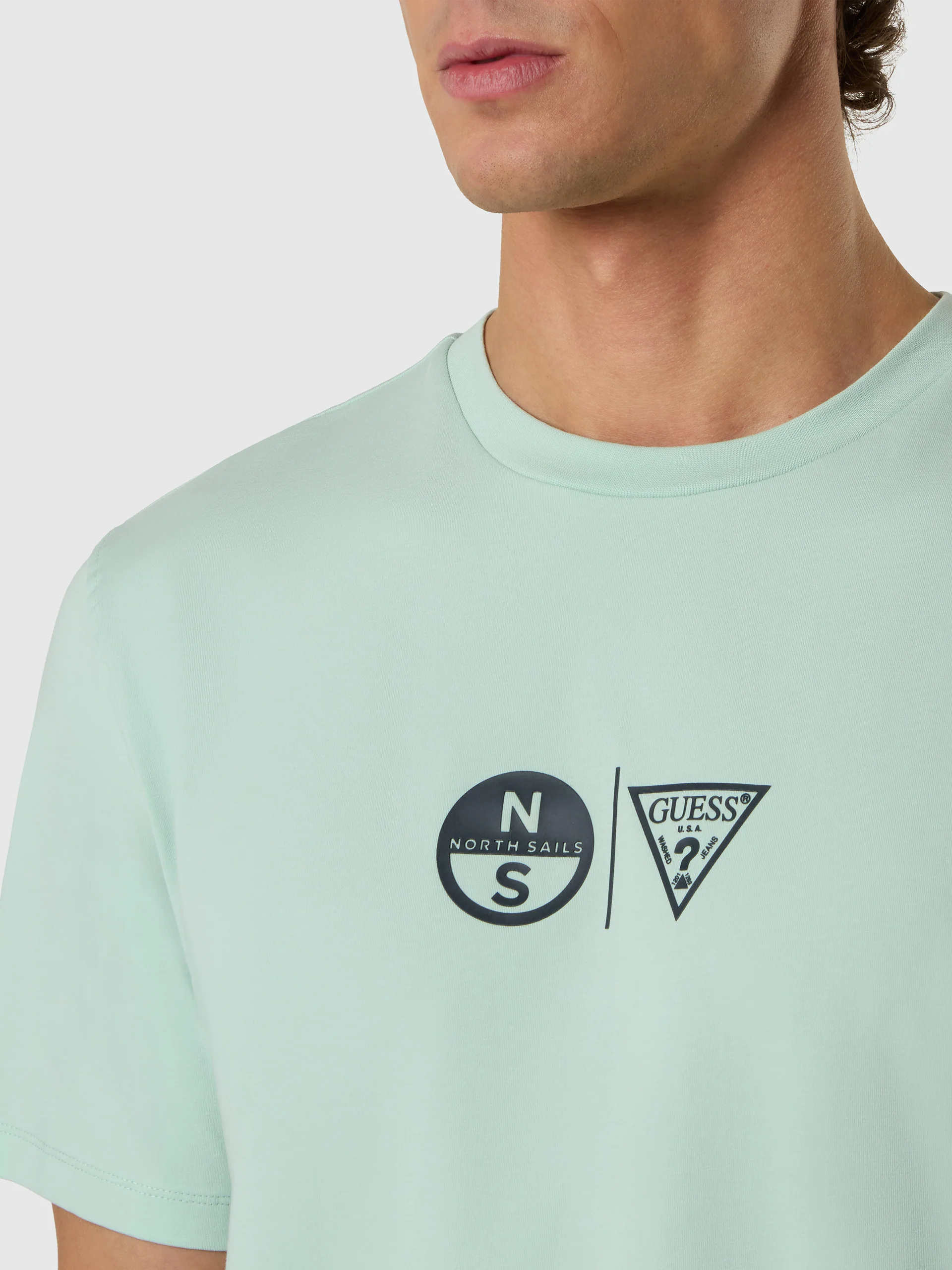 GUESS X NORTH SAILS LOGO TEE - Image 2