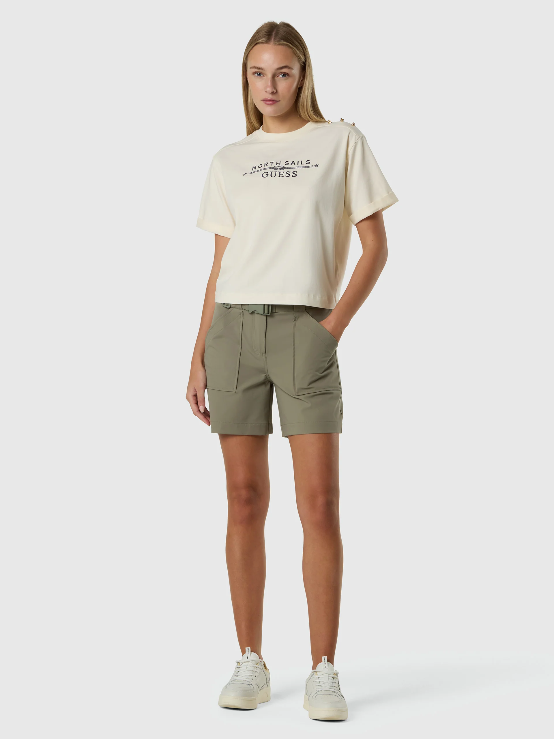 GUESS X NORTH SAILS LOGO T-SHIRT