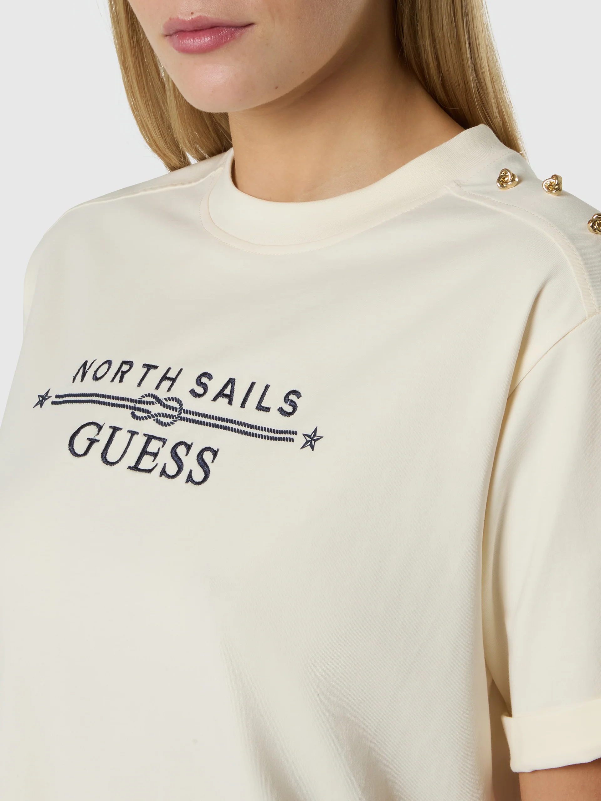 GUESS X NORTH SAILS LOGO T-SHIRT - Image 2