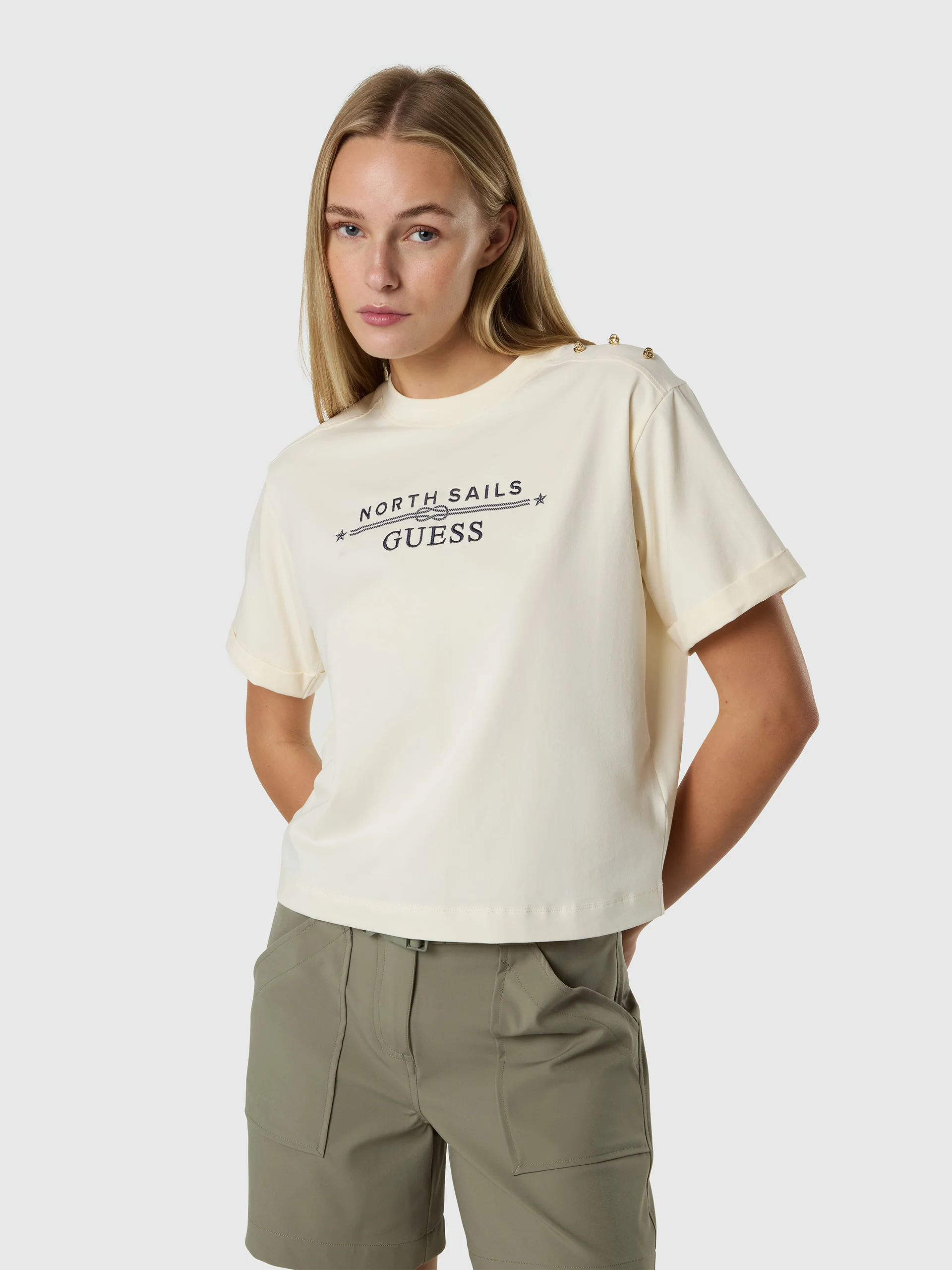 GUESS X NORTH SAILS LOGO T-SHIRT - Image 5