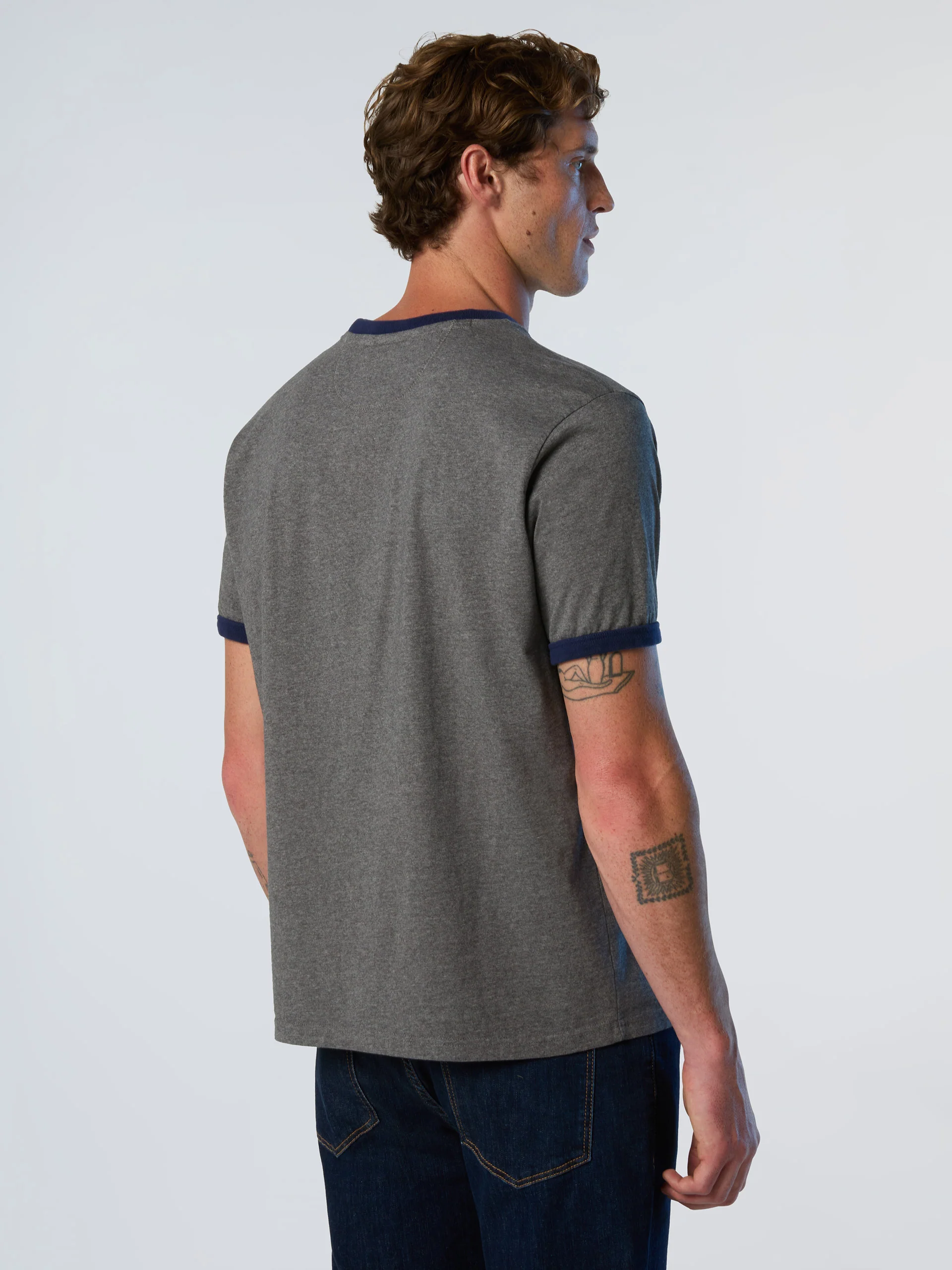 Archive T-shirt with American flag - Image 4