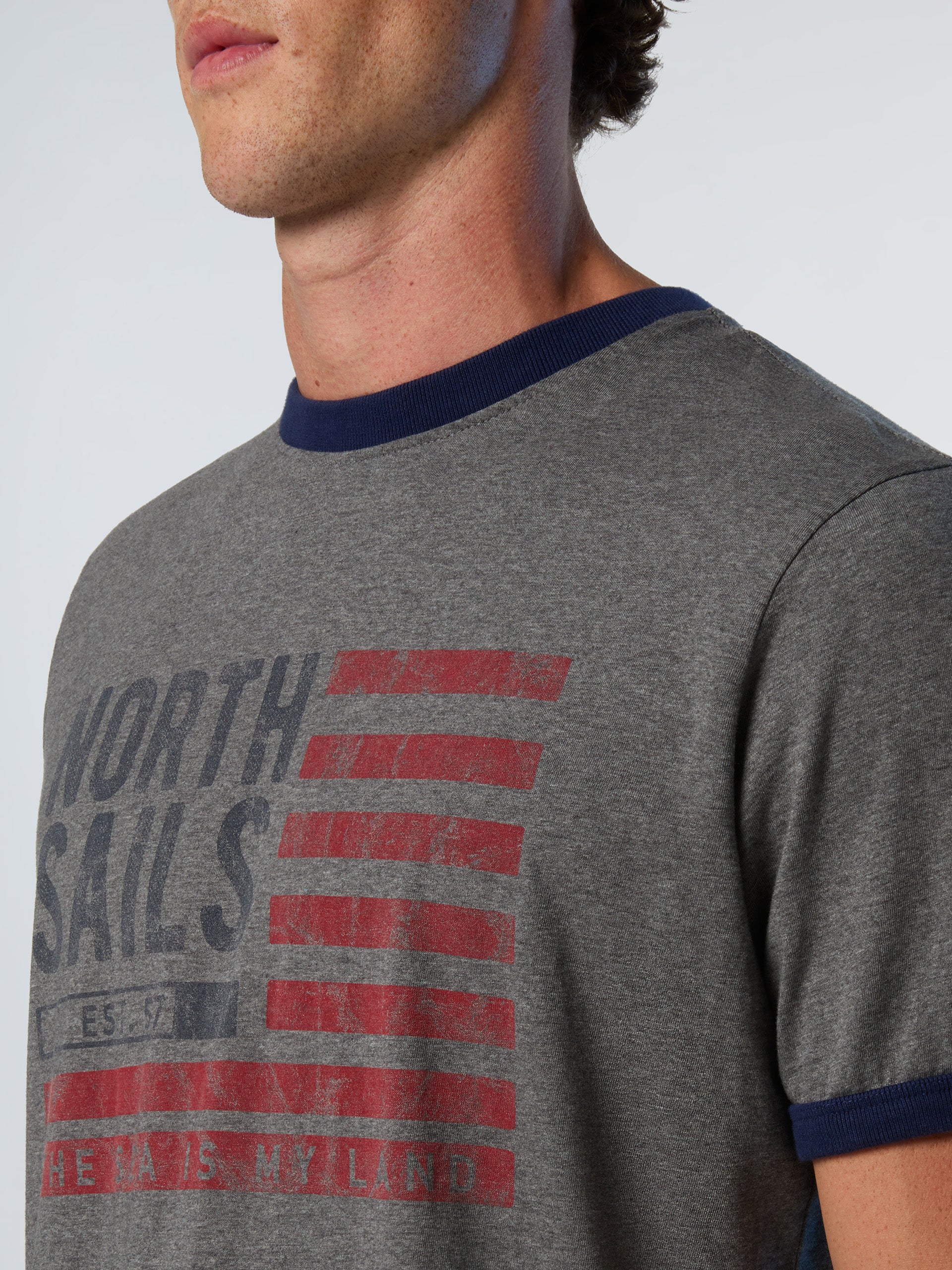 Archive T-shirt with American flag - Image 6