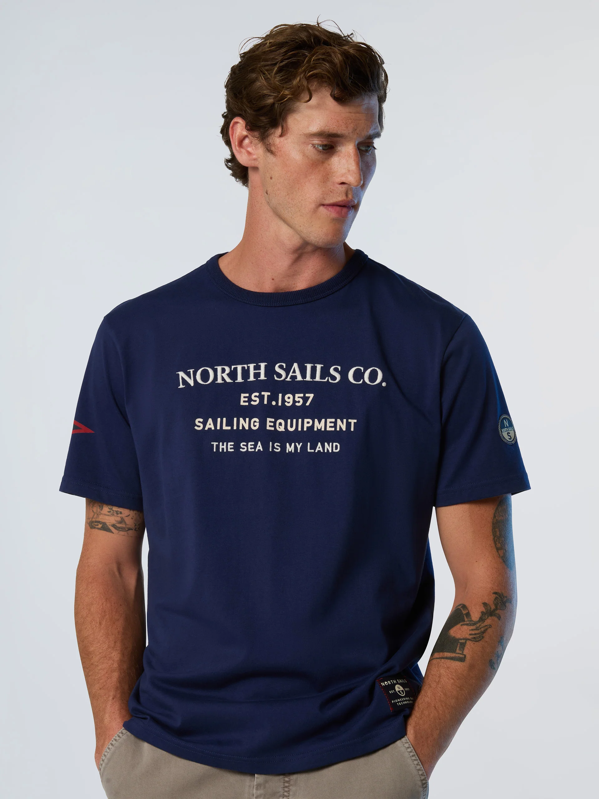 T-shirt with sailing print - Image 11