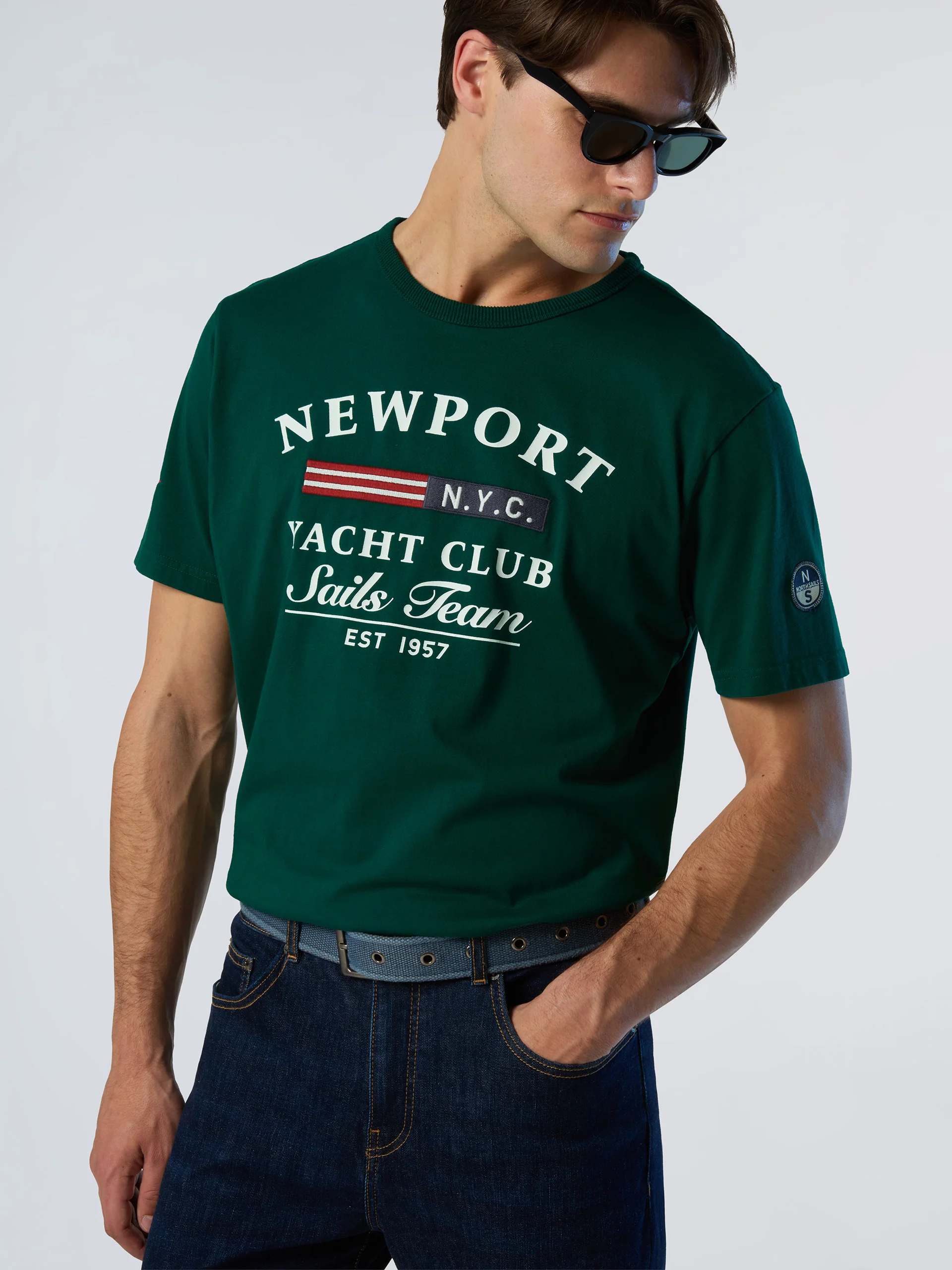 T-shirt with sailing print - Image 2