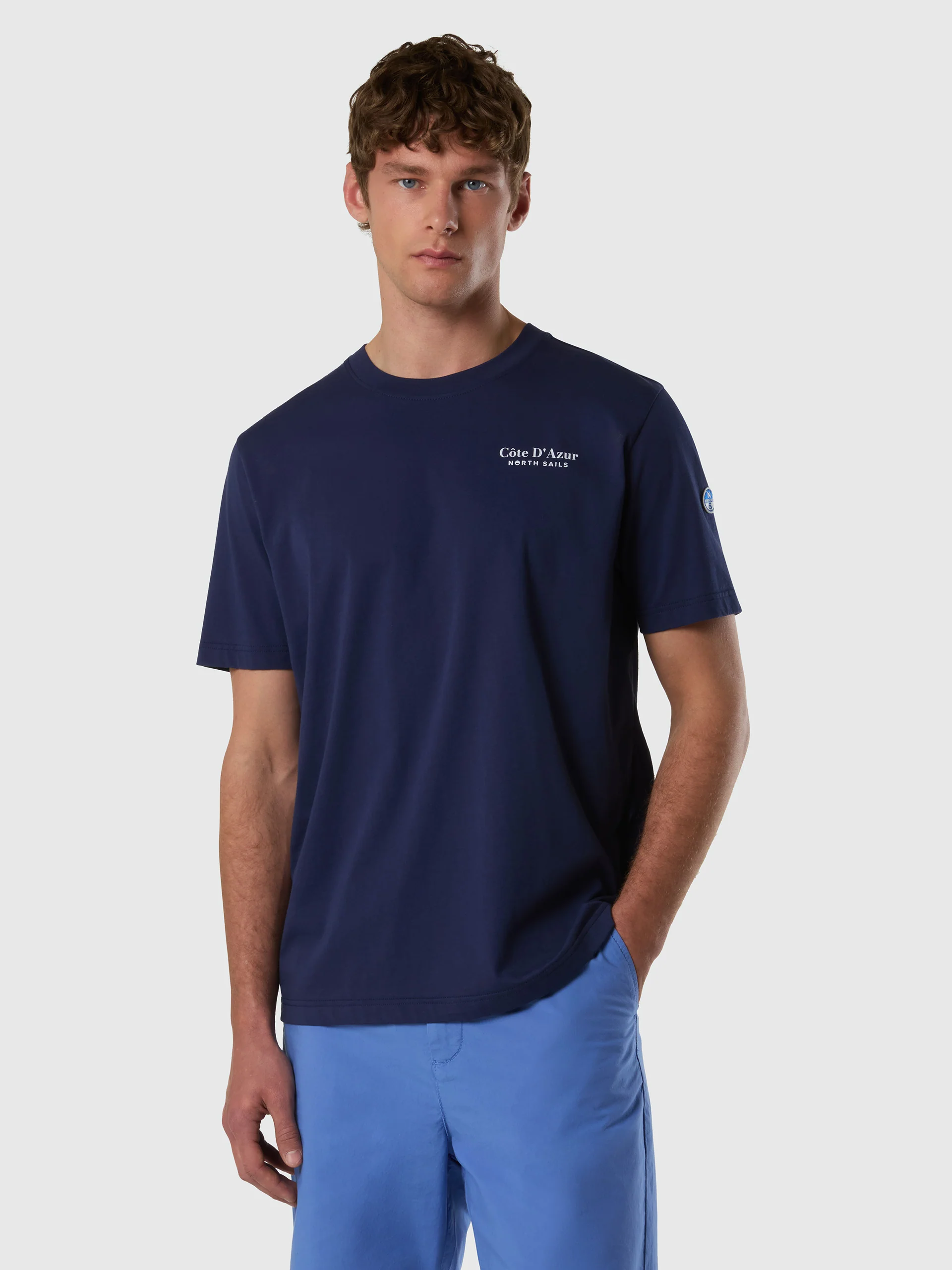 T-shirt with French Riviera print
